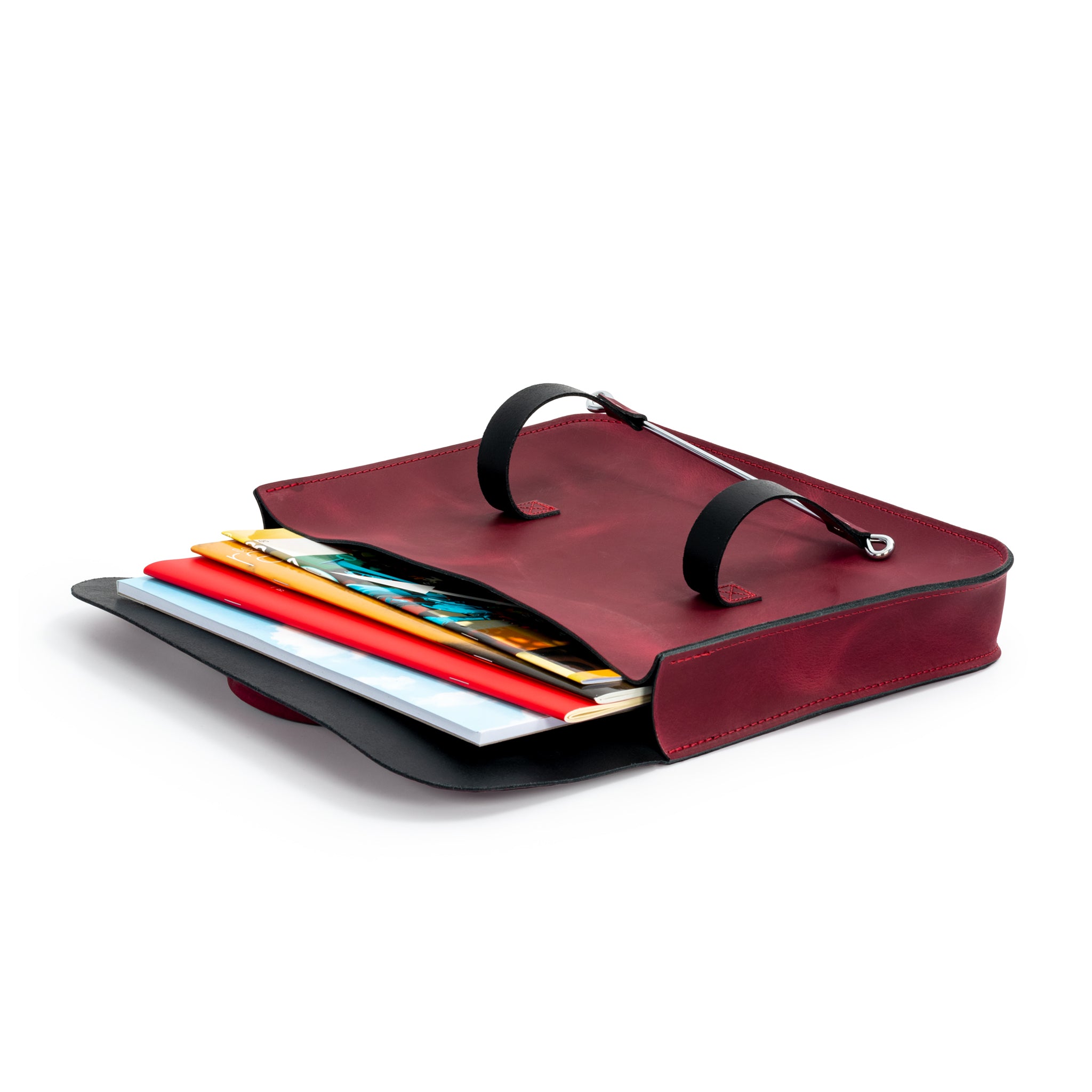 MC2-BO - Oxford Traditional leather premium music case Bordeaux / A1