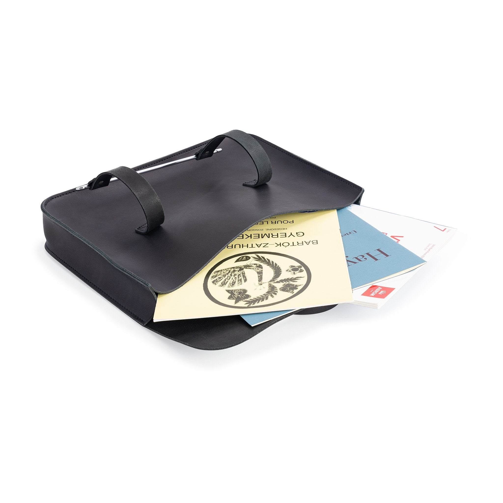 MC2-EBO - Oxford Traditional leather premium music case Ebony black / A1
