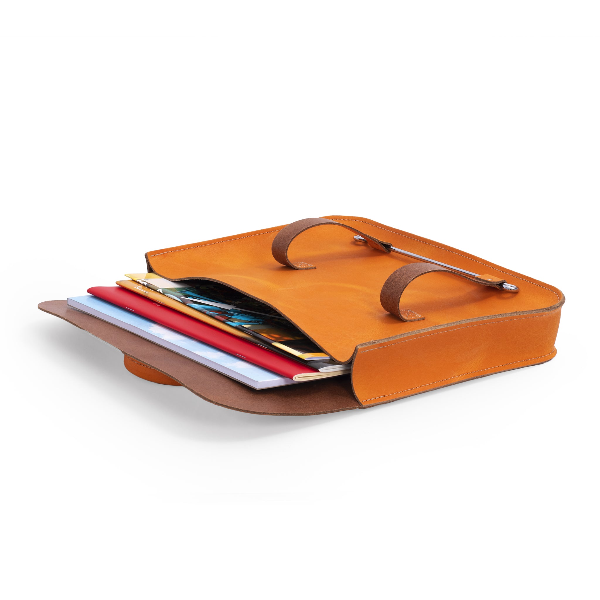 MC2-OR - Oxford Traditional leather premium music case Orange / A1