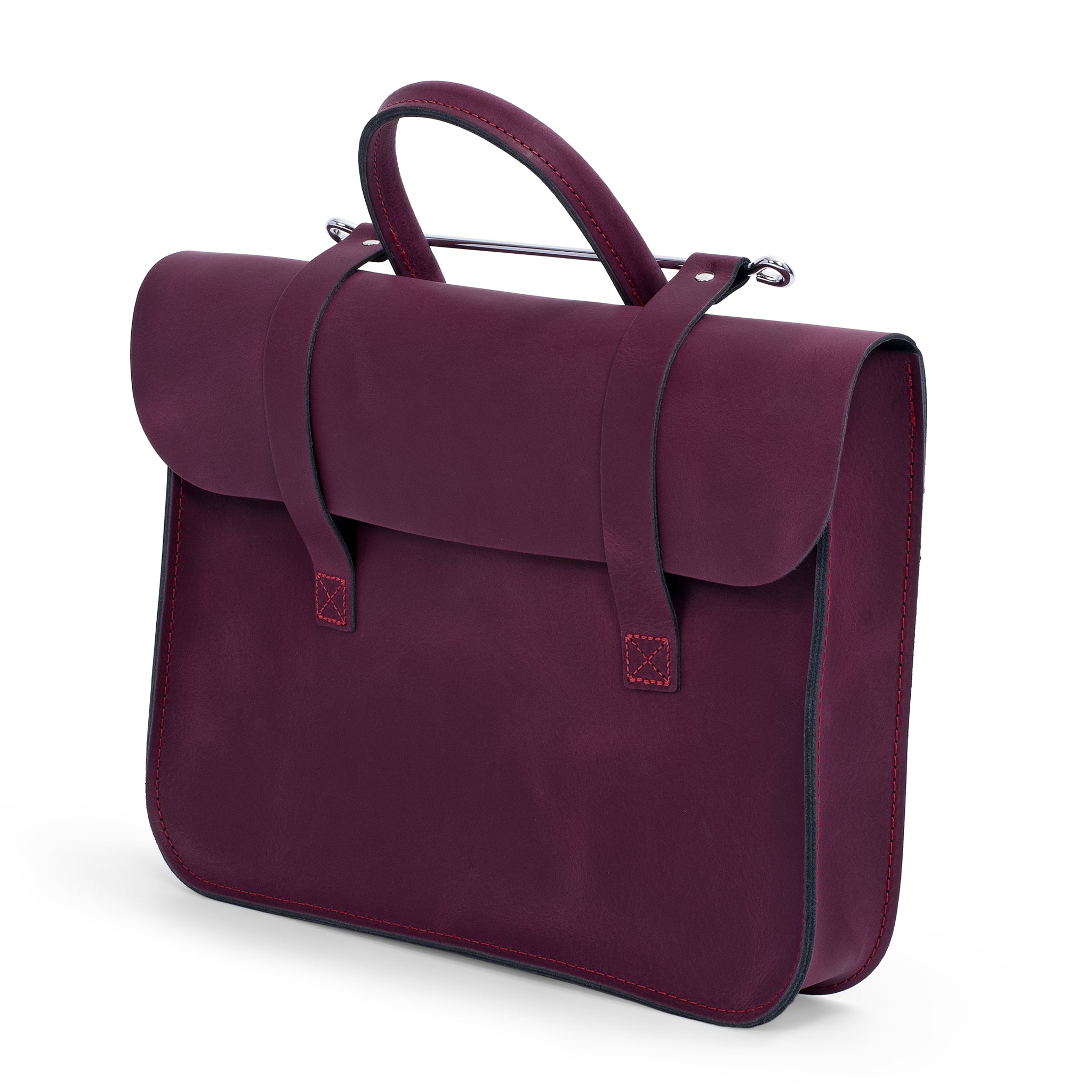 MC2-PL - Oxford Traditional leather premium music case Plum / A1