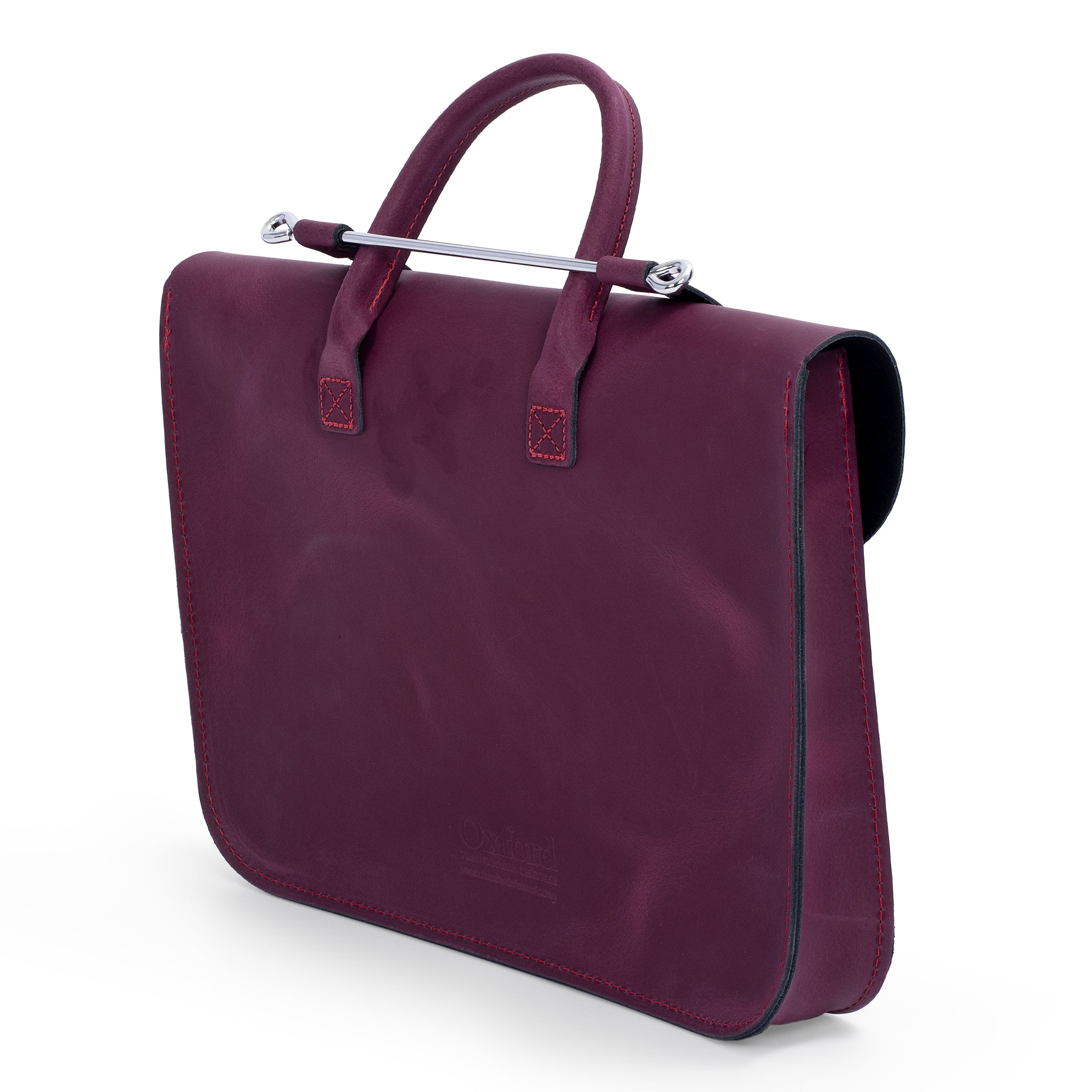 MC2-PL - Oxford Traditional leather premium music case Plum / A1