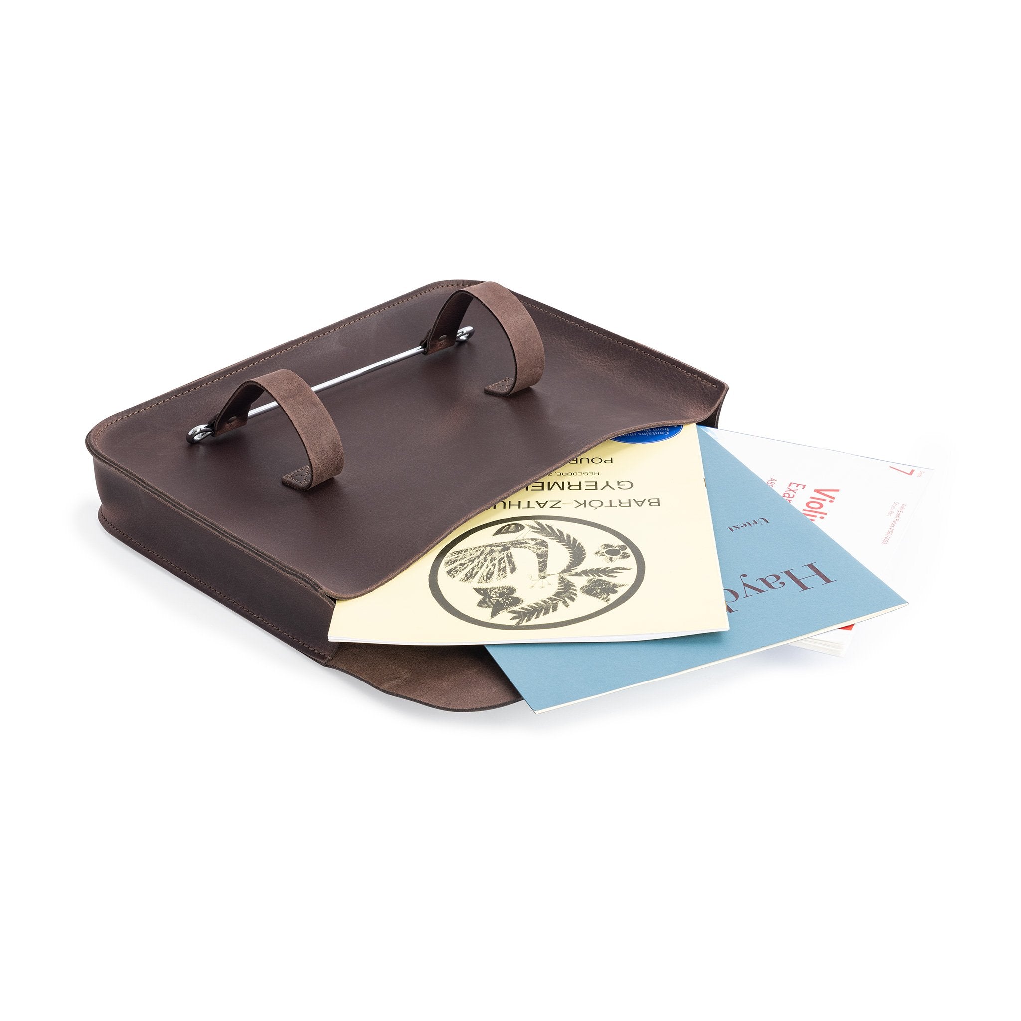 MC2-WAL - Oxford Traditional leather premium music case Antique walnut / A1