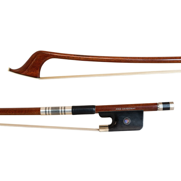 MMX85DBF34,MMX85DBG34 - MMX carbon composite with real wood veneer double bass bow 3/4 French