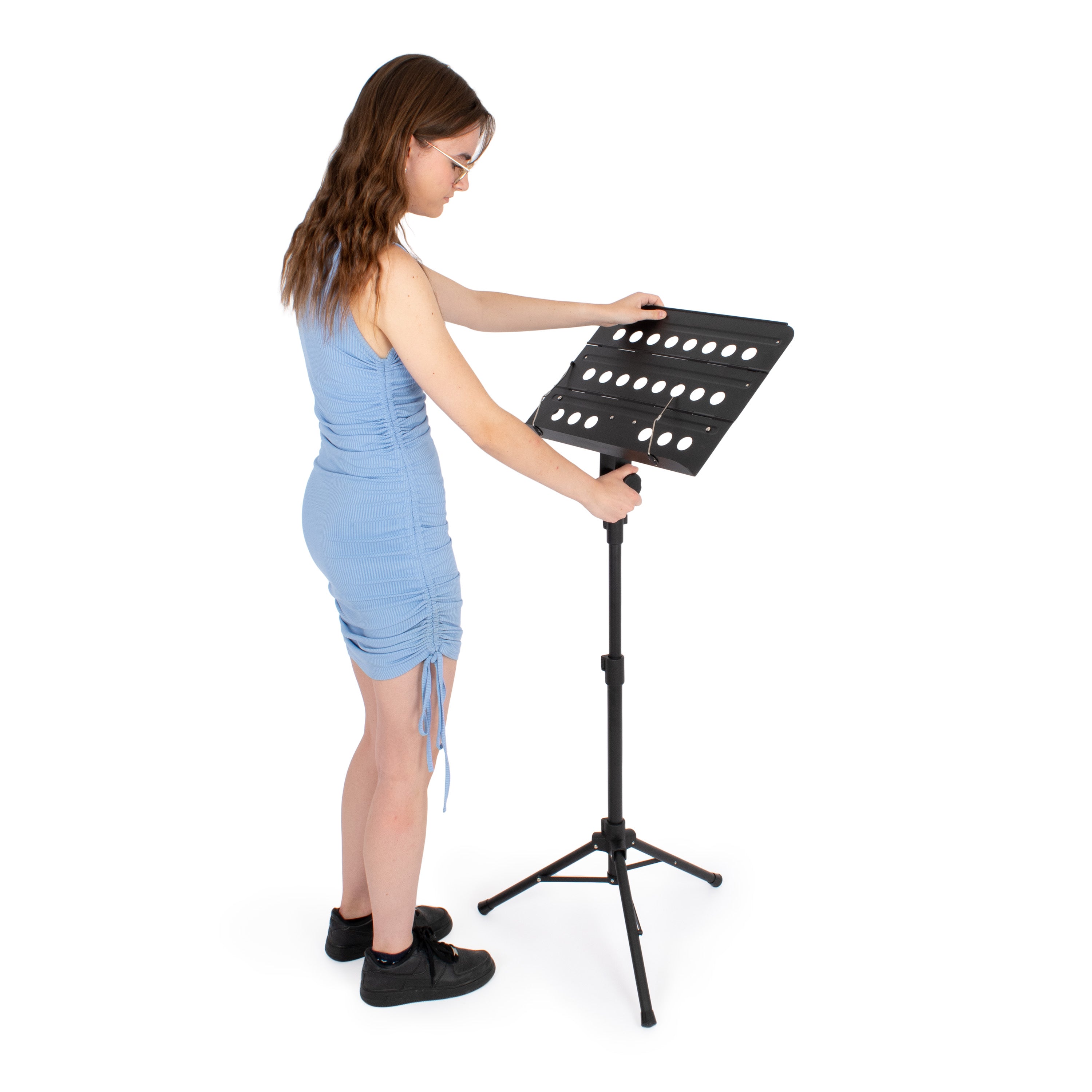 MUSISCA25 - Musisca folding orchestral music stand with carry bag A1