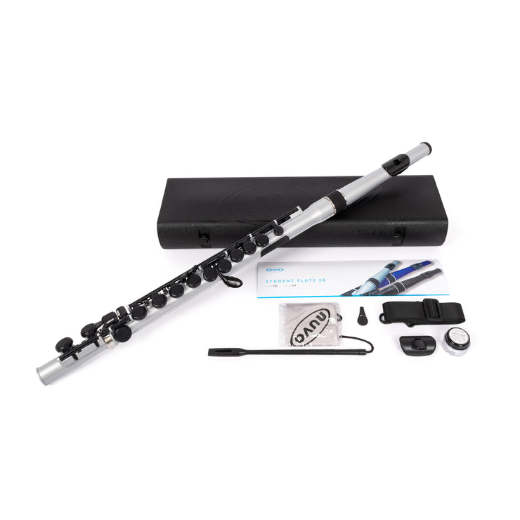 Nuvo Student flute outfit - Metallic silver