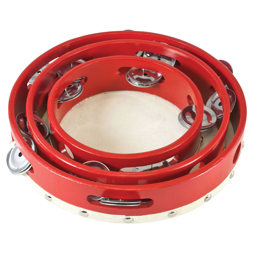 PP0385 - Percussion Plus PP0385 Tambourine wood shells 6", 8” and 9” – 3 pack A1