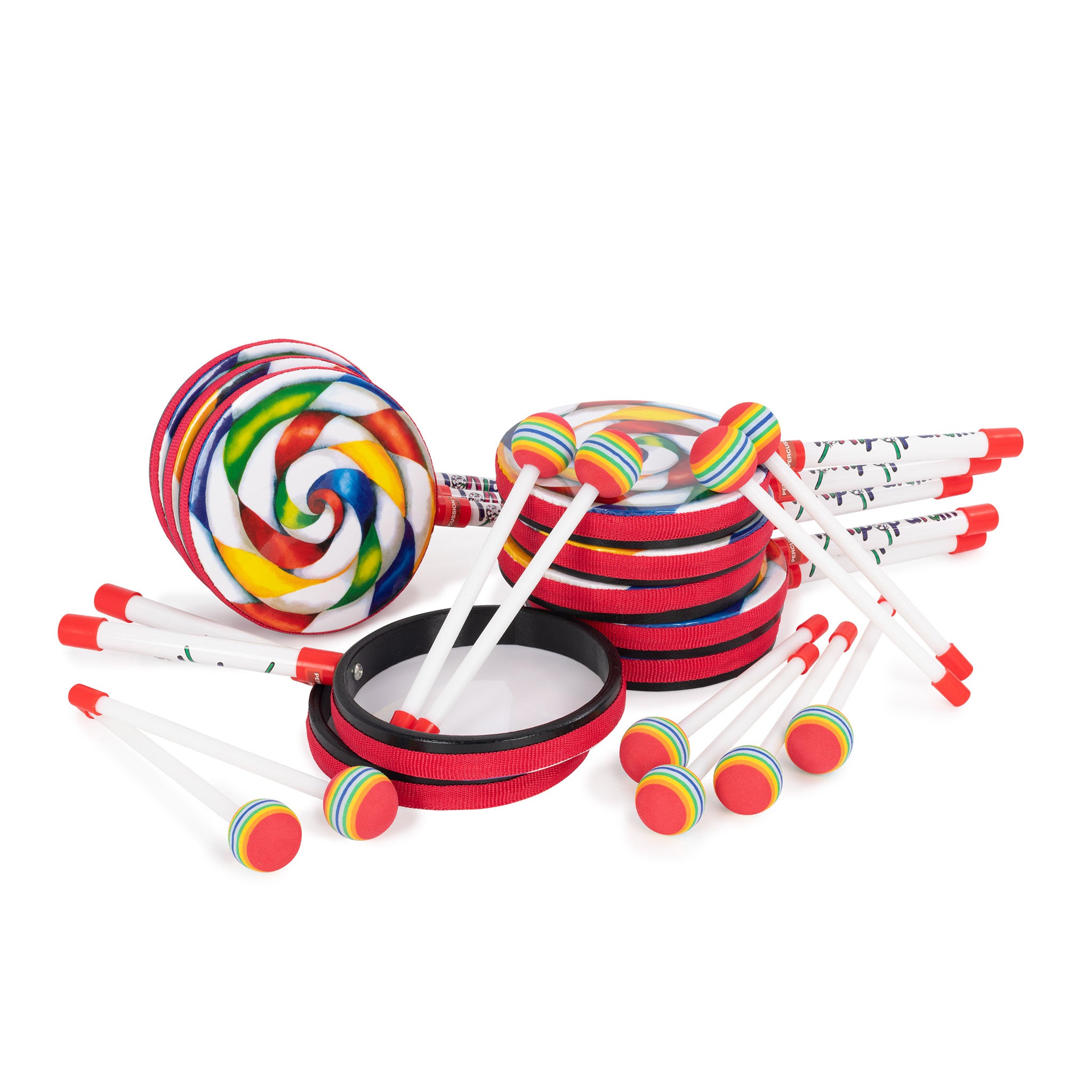 Percussion Plus 6" lollipop drum - pack of 10