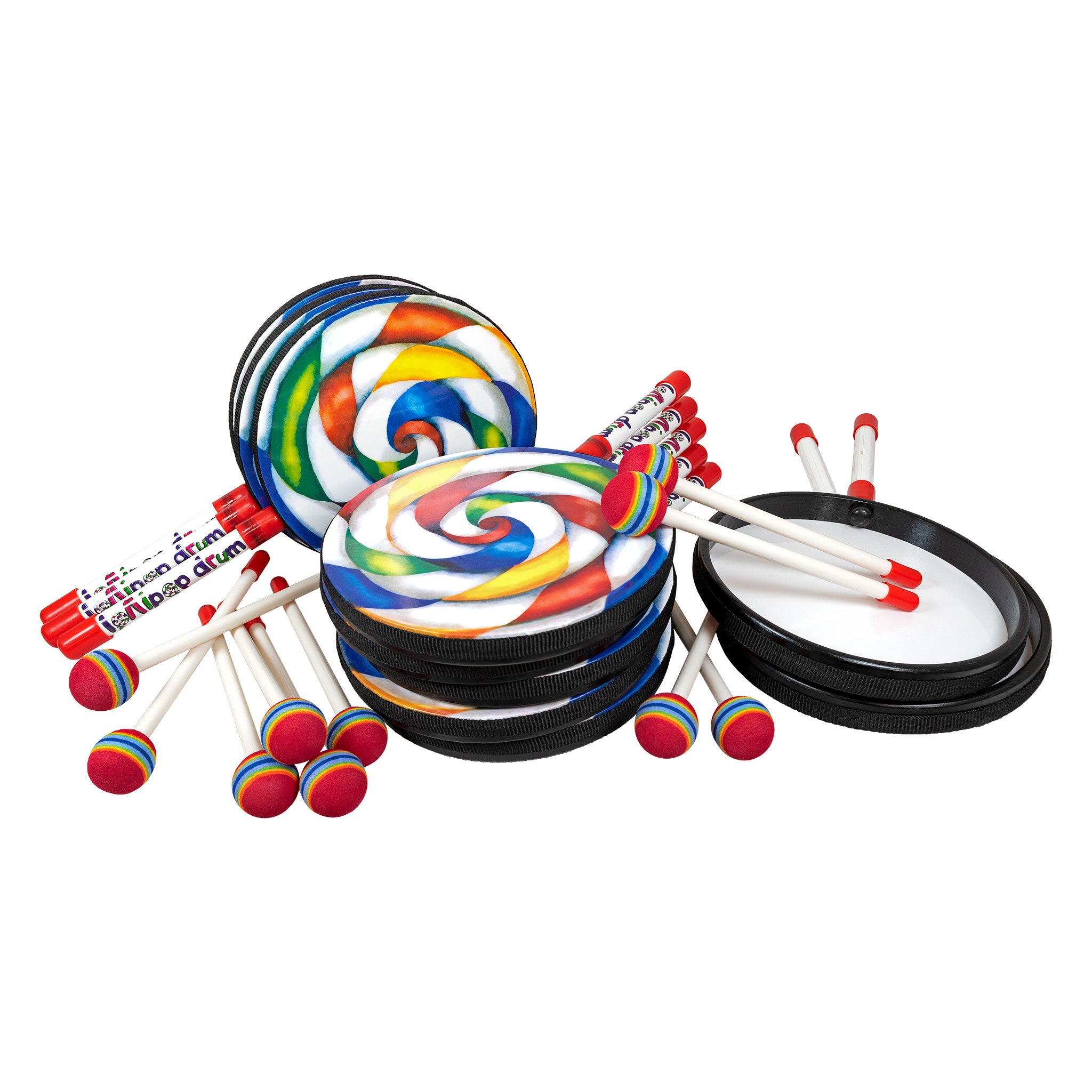 PP1189-10PACK - Percussion Plus 8" lollipop drum - pack of 10 A1