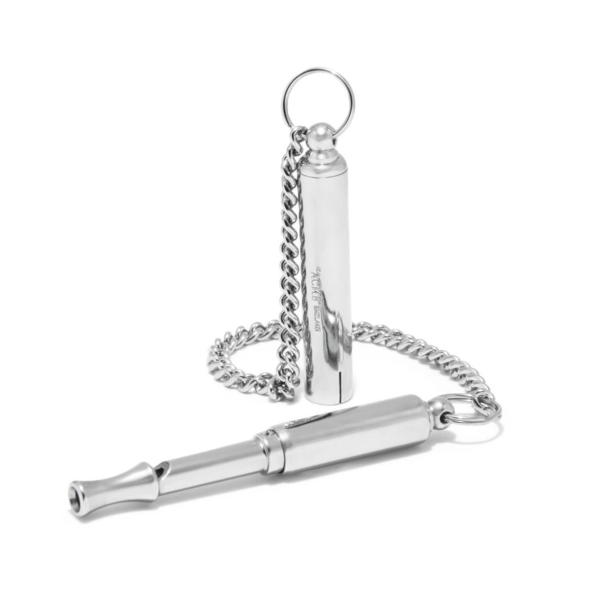 PP180 - Acme 'Silent' brass dog whistle - nickel plated A1