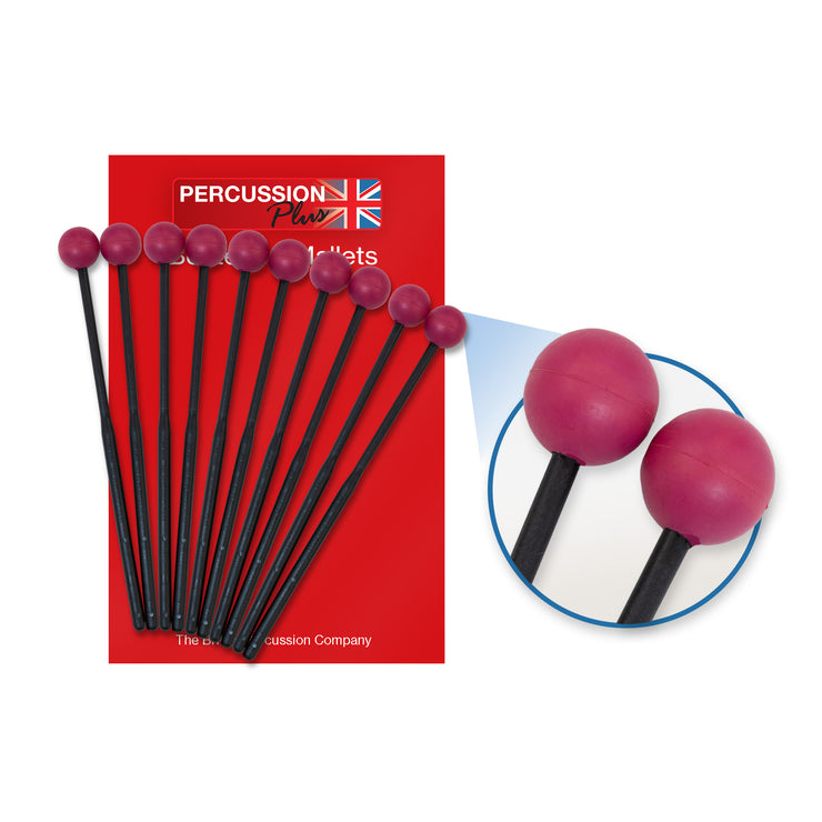 PP38310 - Percussion Plus PP38310 medium rubber beaters - pack of 5 pairs Default title