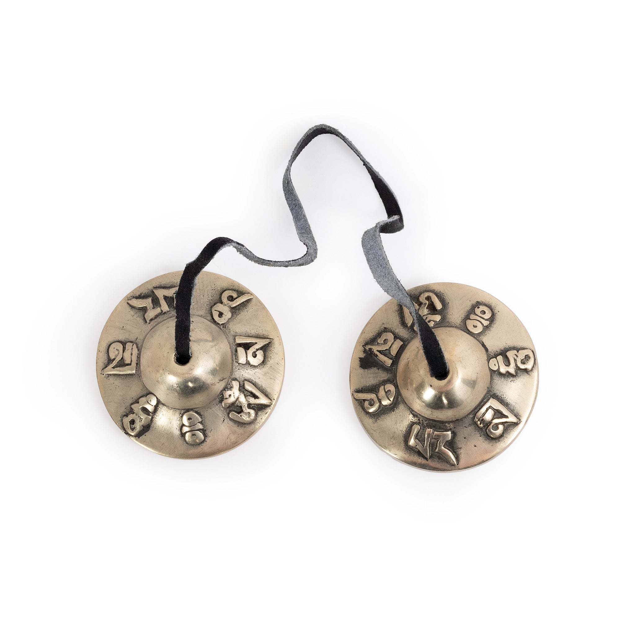 PP627 - Percussion Plus Honestly Made Bronze embossed Tibetan bells - pair A1