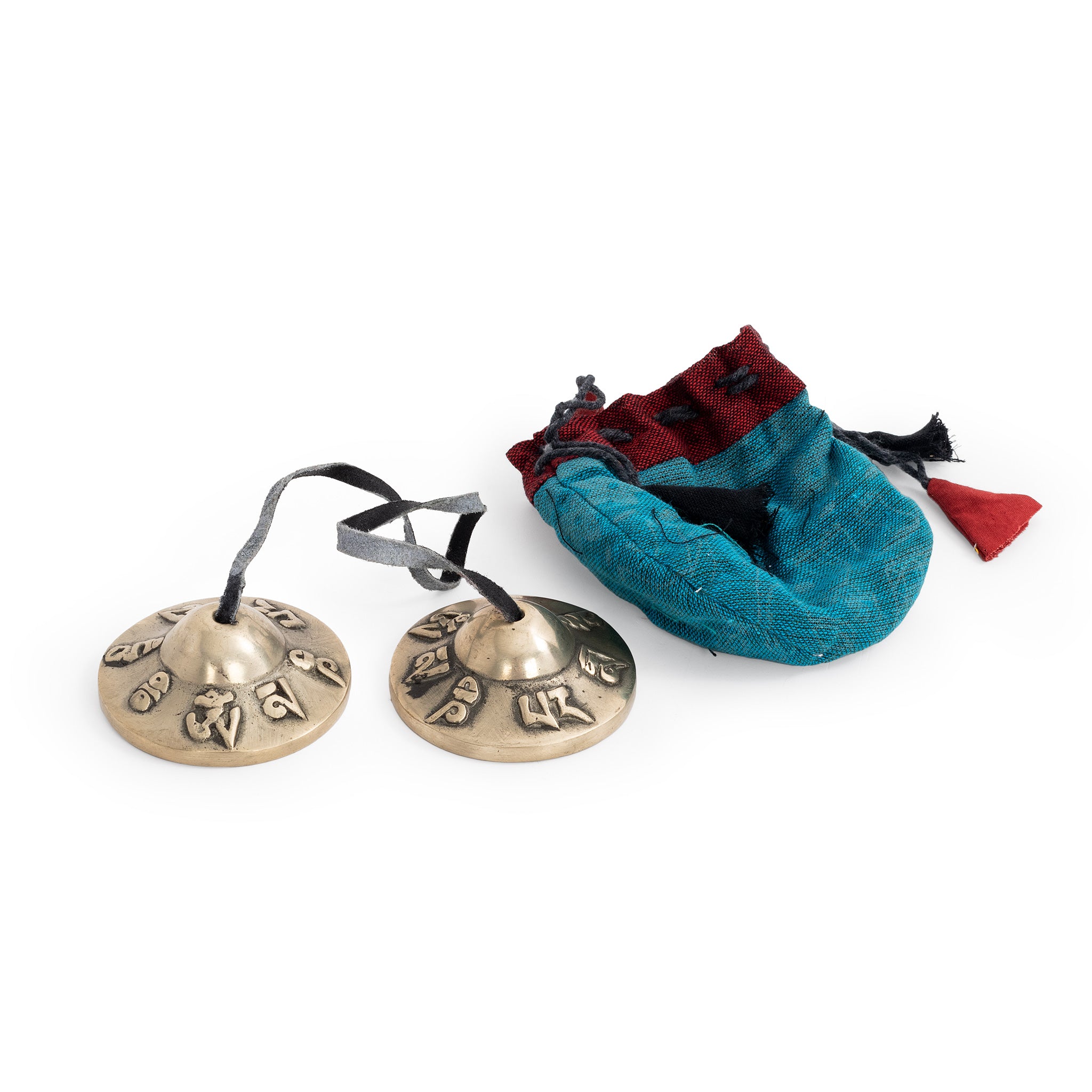 PP627 - Percussion Plus Honestly Made Bronze embossed Tibetan bells - pair A1