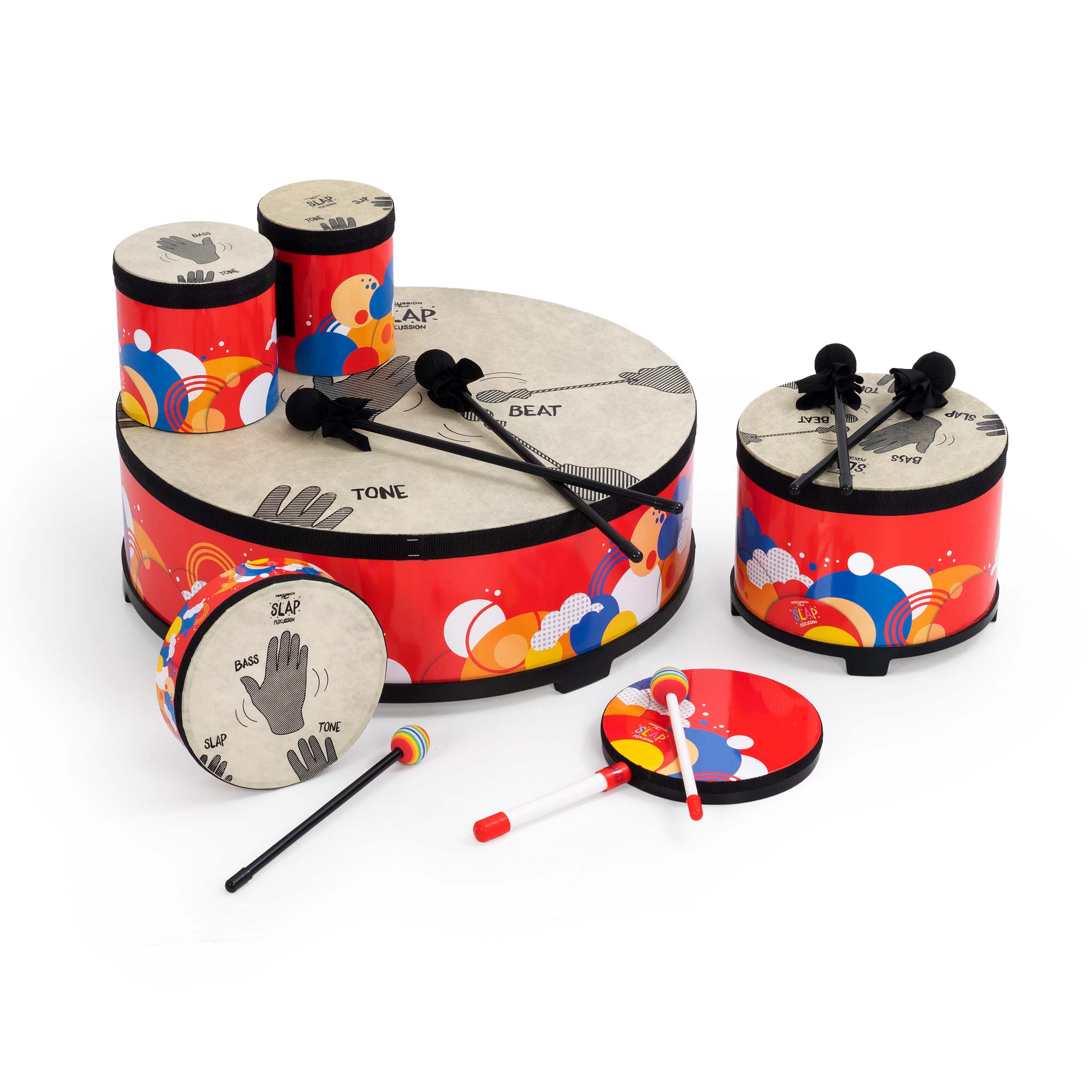 PP6860 - Percussion Plus Slap drumming - KidZ pack of 5 drums A1