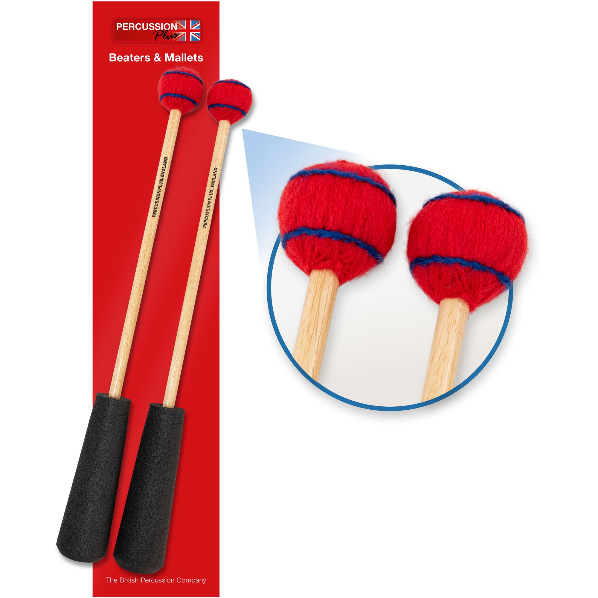 Percussion Plus easy grip medium mallets