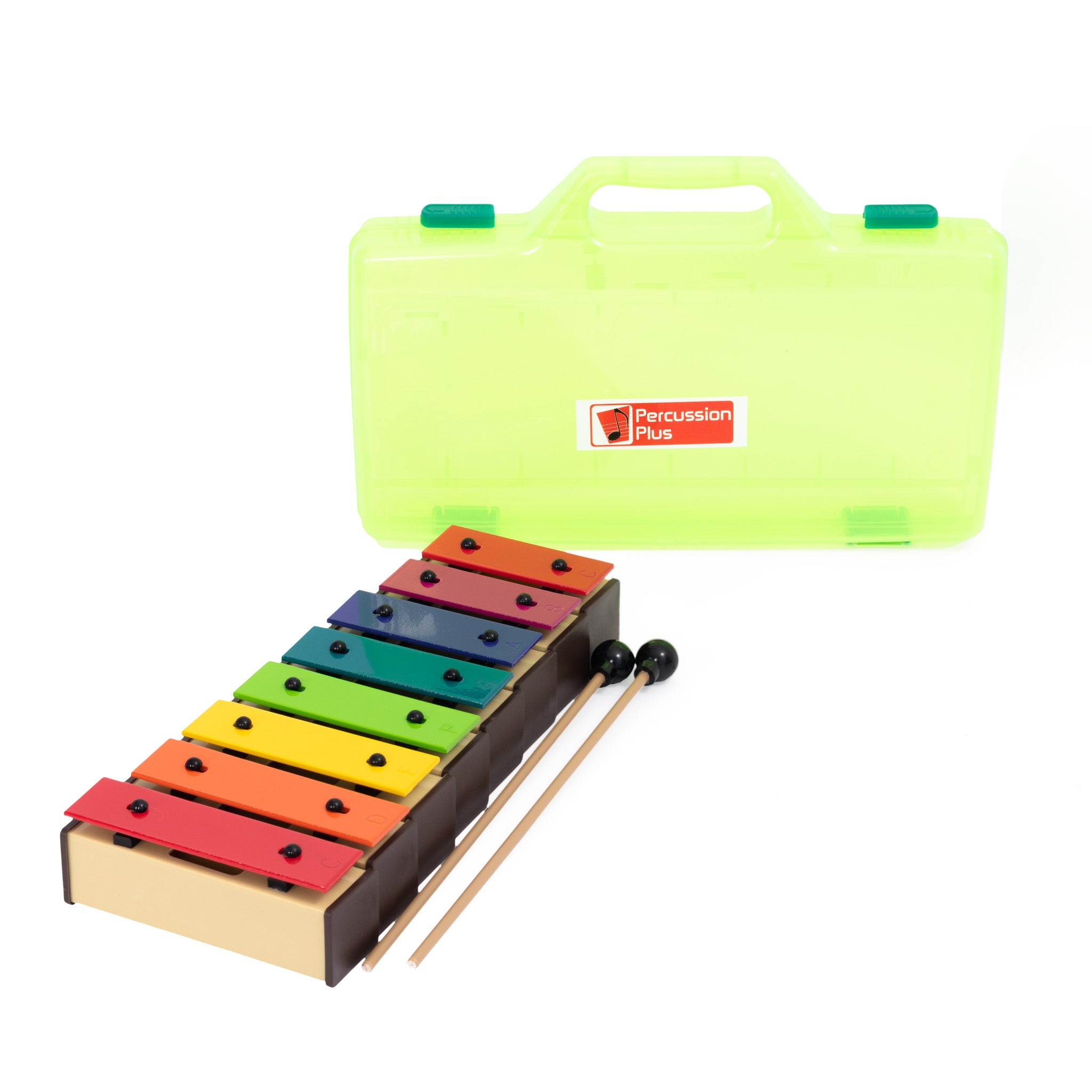 PP944 - Percussion Plus PP944 colourful chime bars in clear case with beaters A1