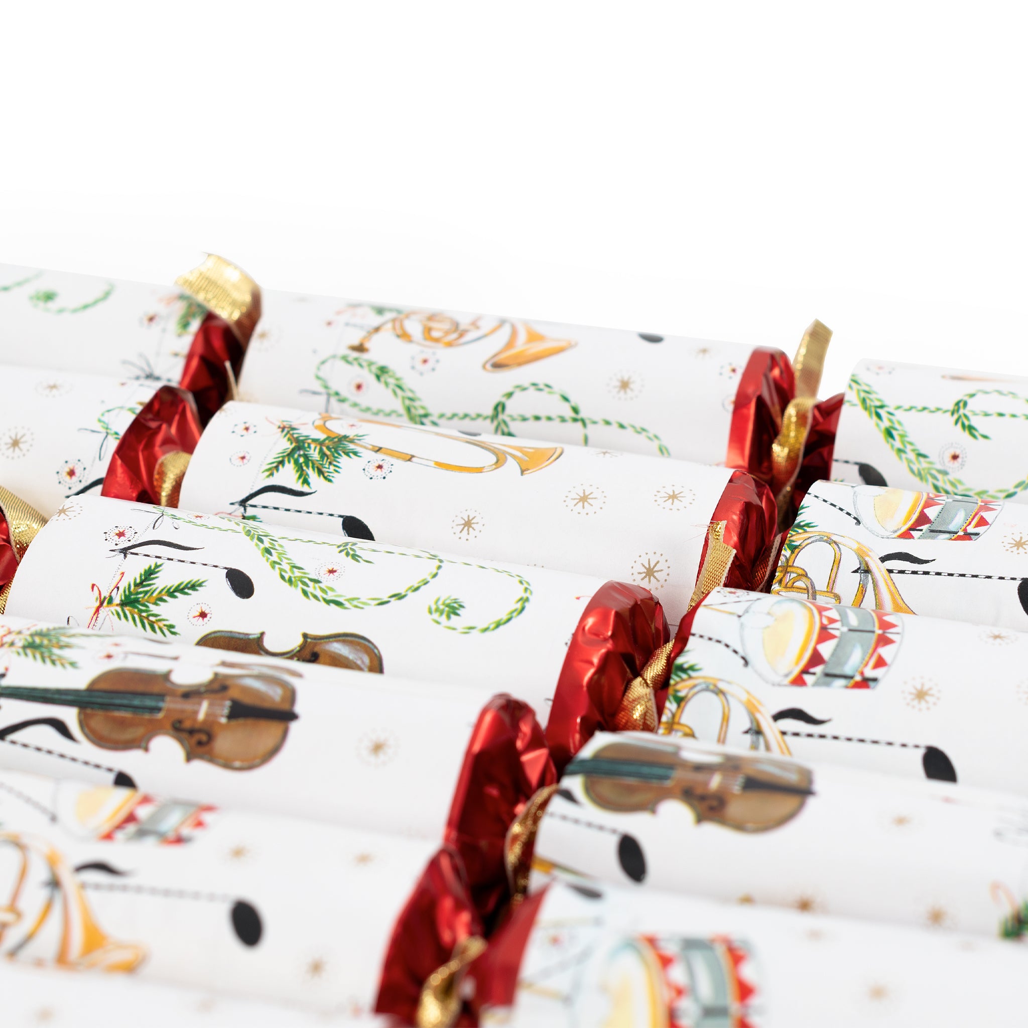 RRG62118 - Deluxe musical Christmas cracker with whistles - 12" concerto fanfare A1
