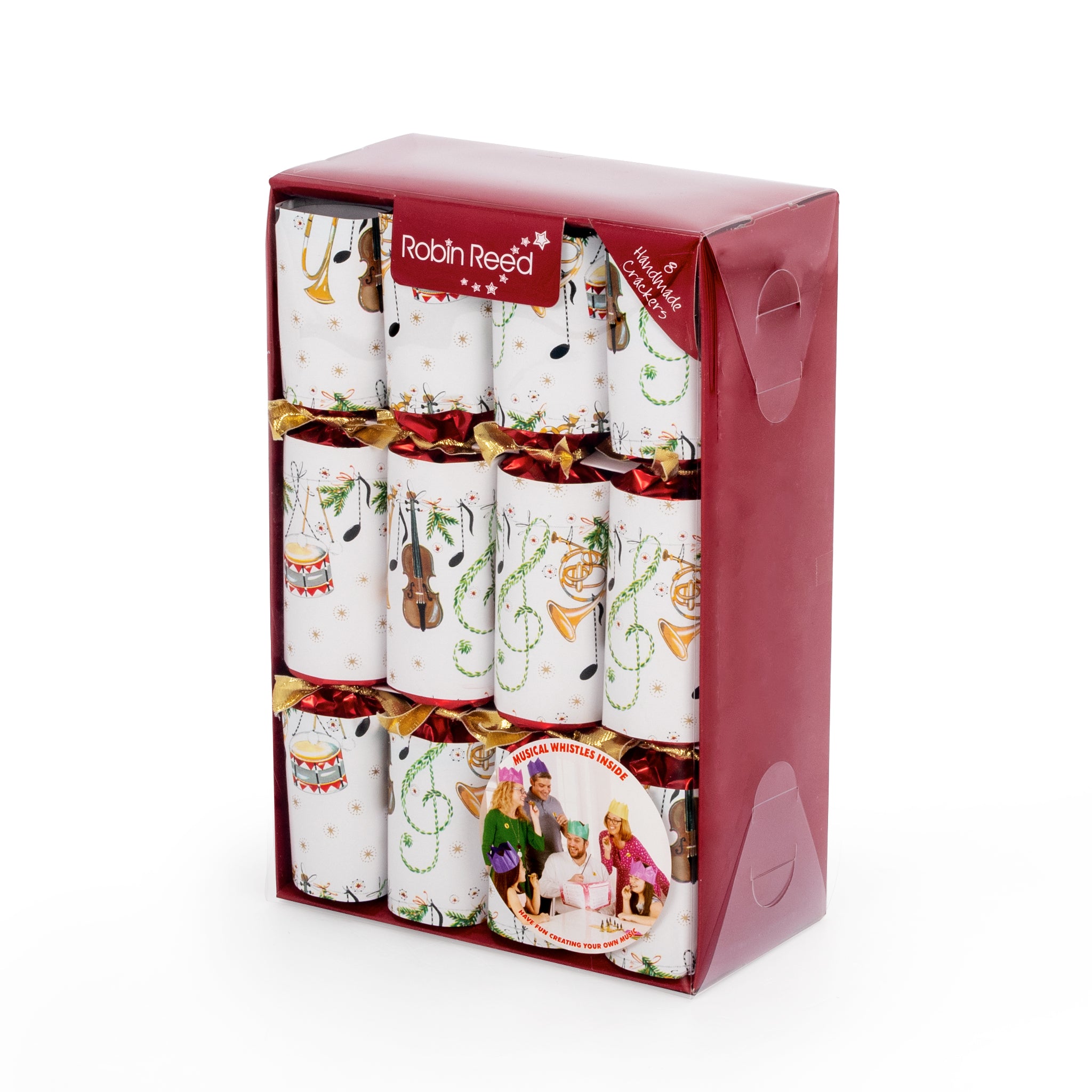 RRG62118 - Deluxe musical Christmas cracker with whistles - 12" concerto fanfare A1