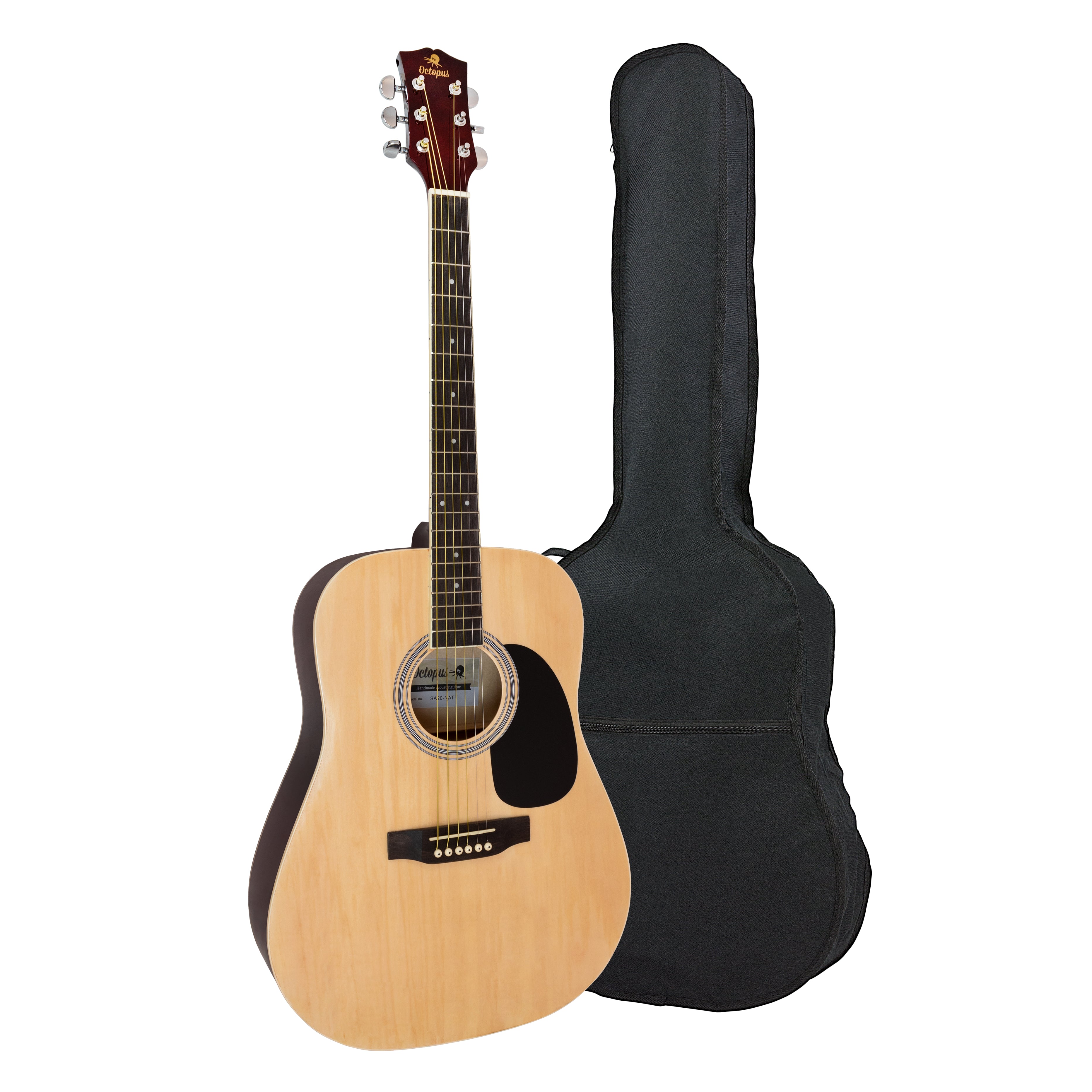 SA20-NAT - Octopus 4/4 dreadnought acoustic guitar Natural / A1