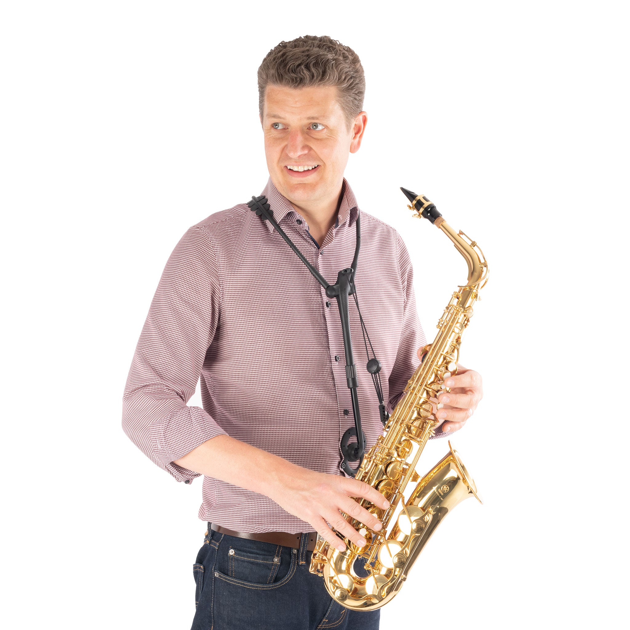 SAXHOLDER-PRO - Jazzlab SAXHOLDER-PRO harness for all sizes of saxophone A1