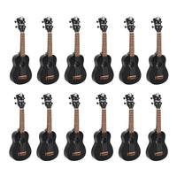 UK205-BK12 - Octopus Academy Soprano Ukulele 12-pack Black