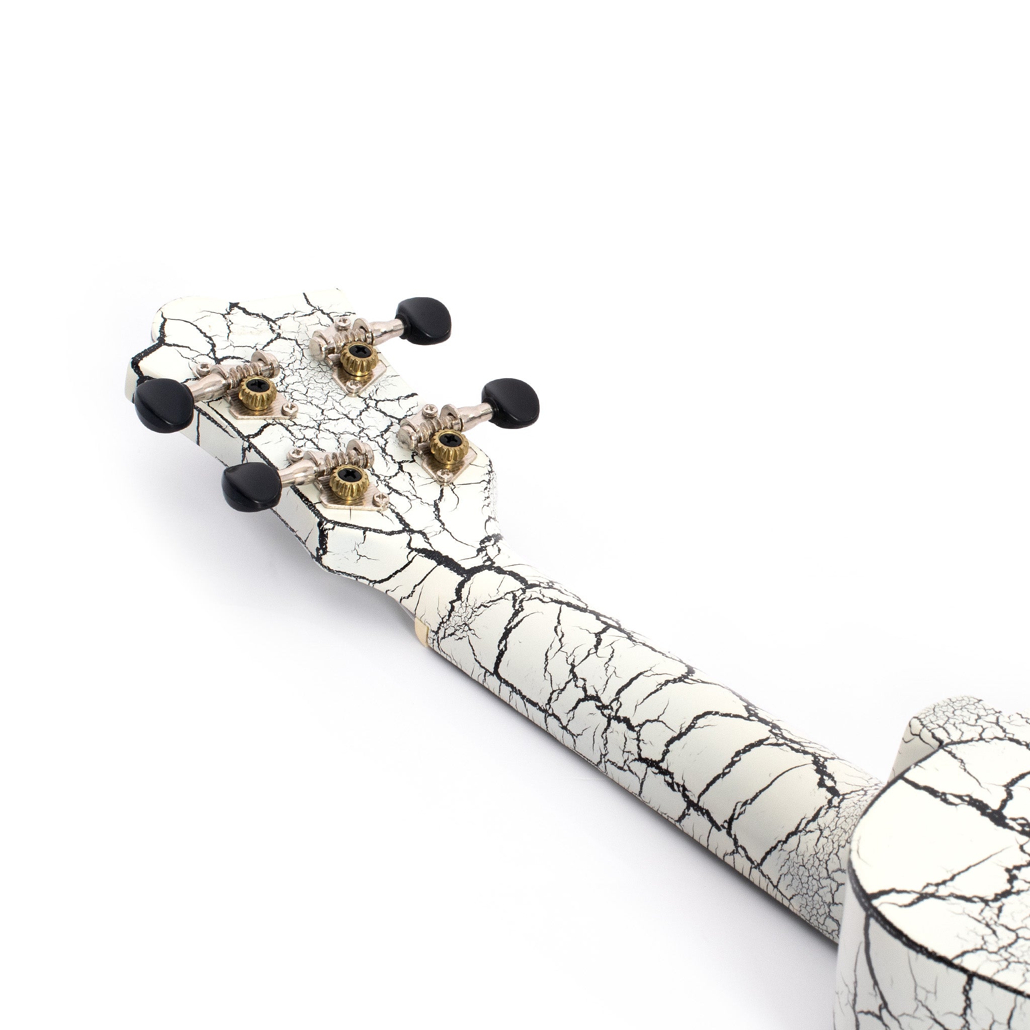 UK207-WB - Octopus Academy soprano ukulele White and black crackle / A1