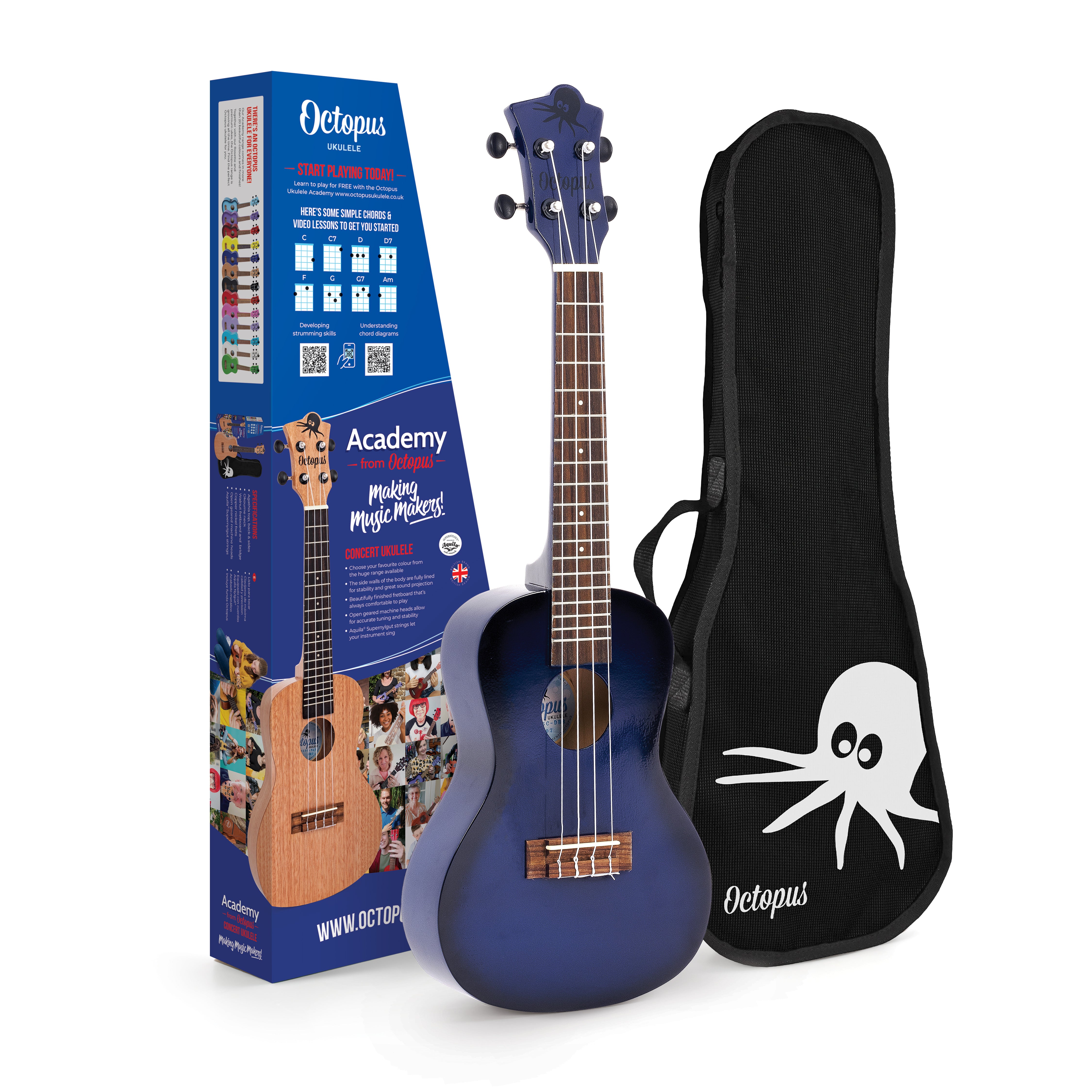 Octopus Academy concert ukulele Frederick Hyde Music Distribution