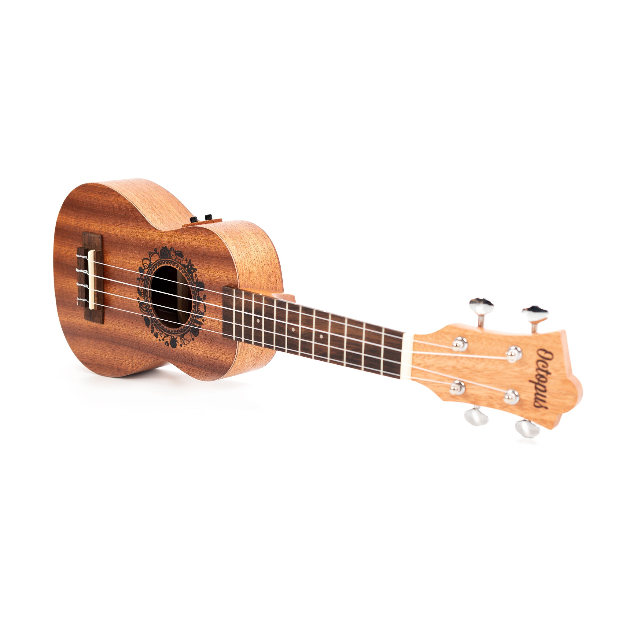 UK230SE - Octopus Rosette electro-acoustic soprano ukulele A1