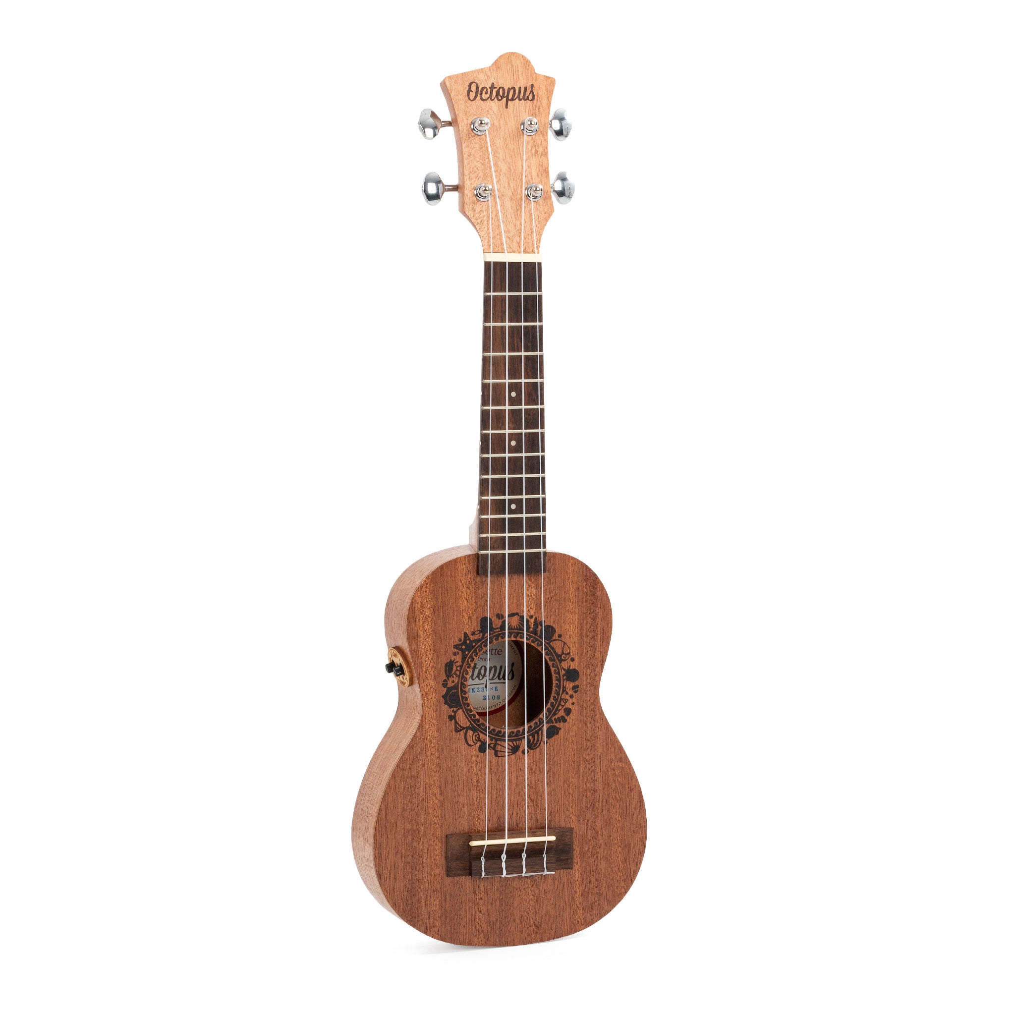 UK230SE - Octopus Rosette electro-acoustic soprano ukulele A1