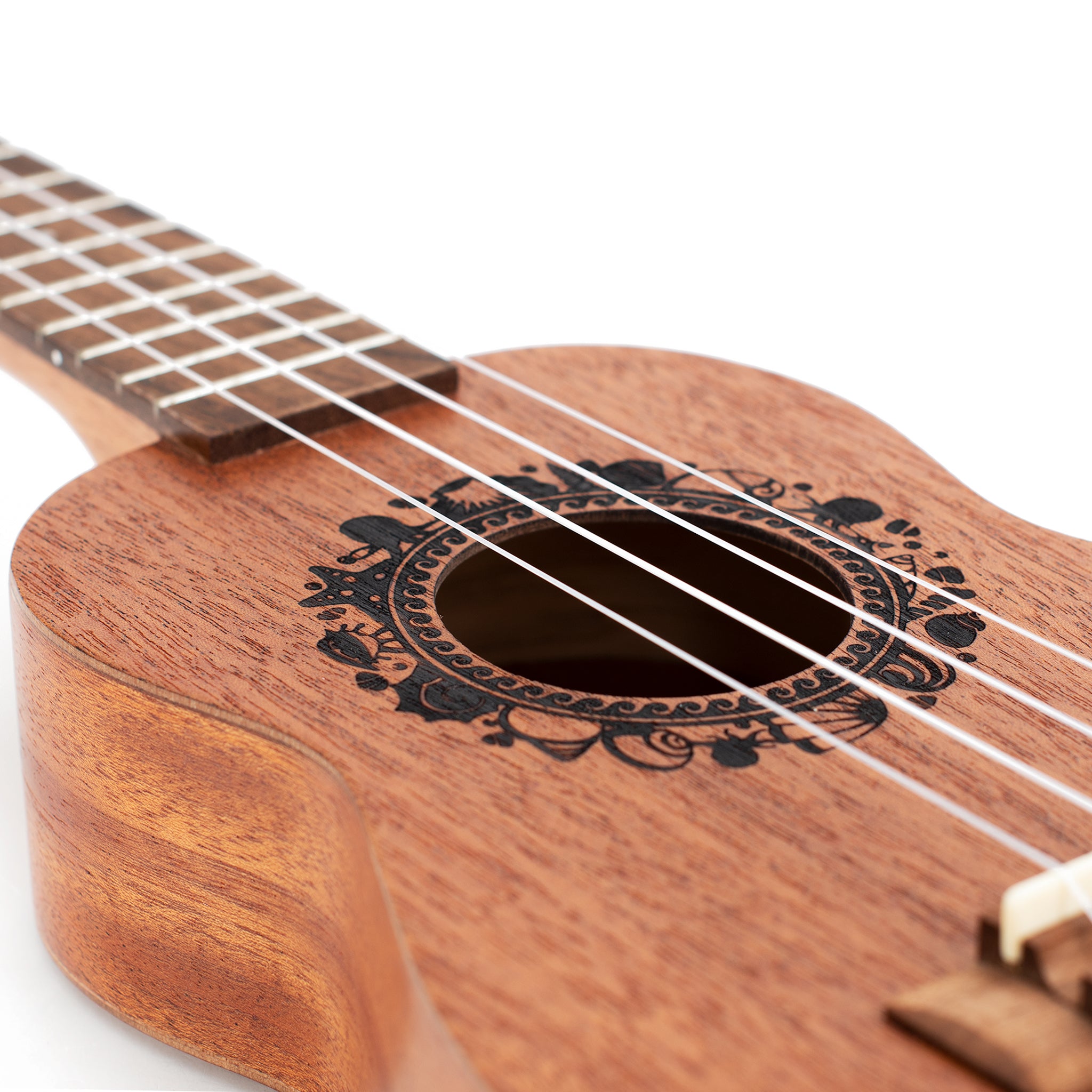 UK230S - Octopus Rosette soprano ukulele A1