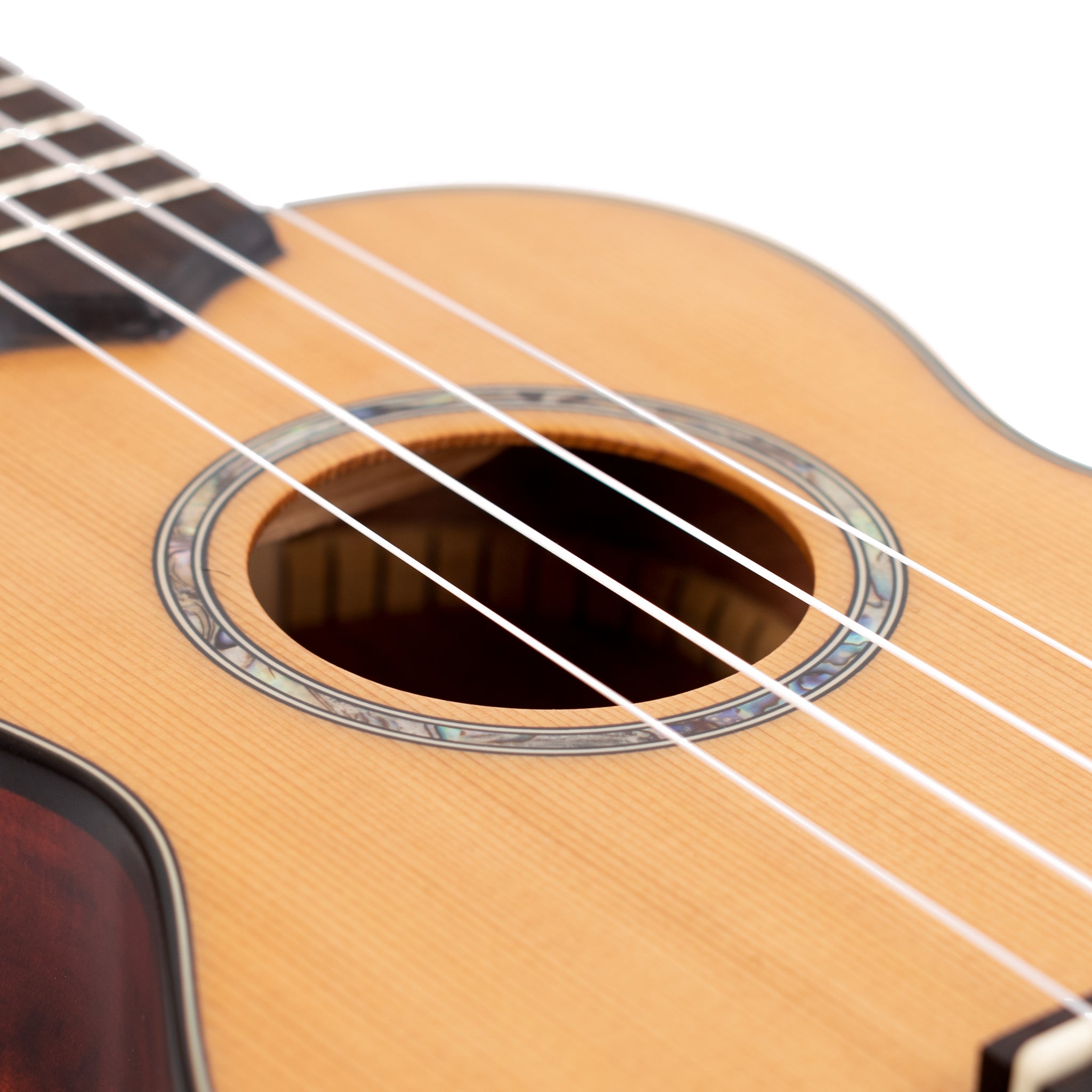 UK440S - Octopus Flamed maple with solid cedar top soprano ukulele A1