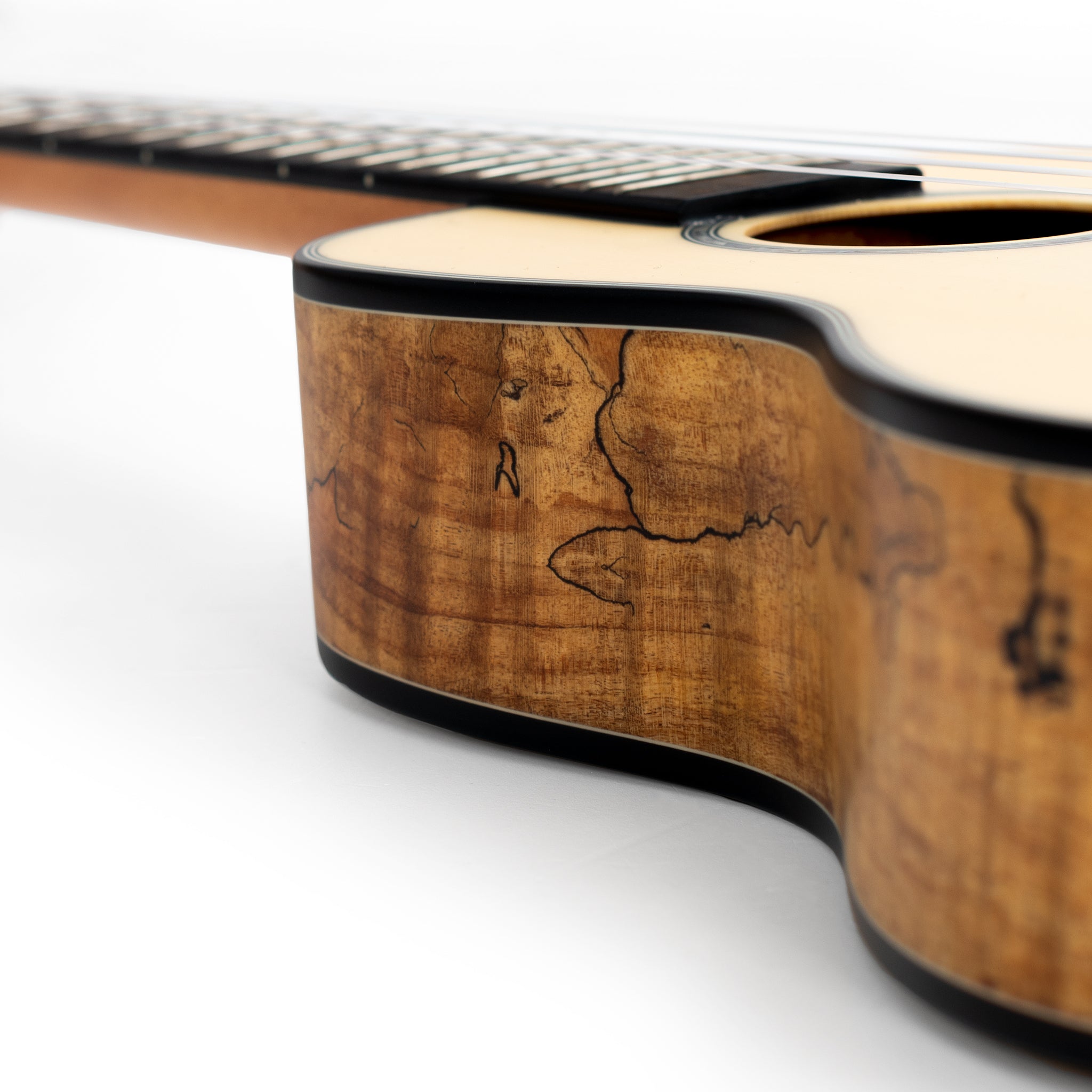 UK455C - Octopus Spalted maple with solid spruce top concert ukulele A1