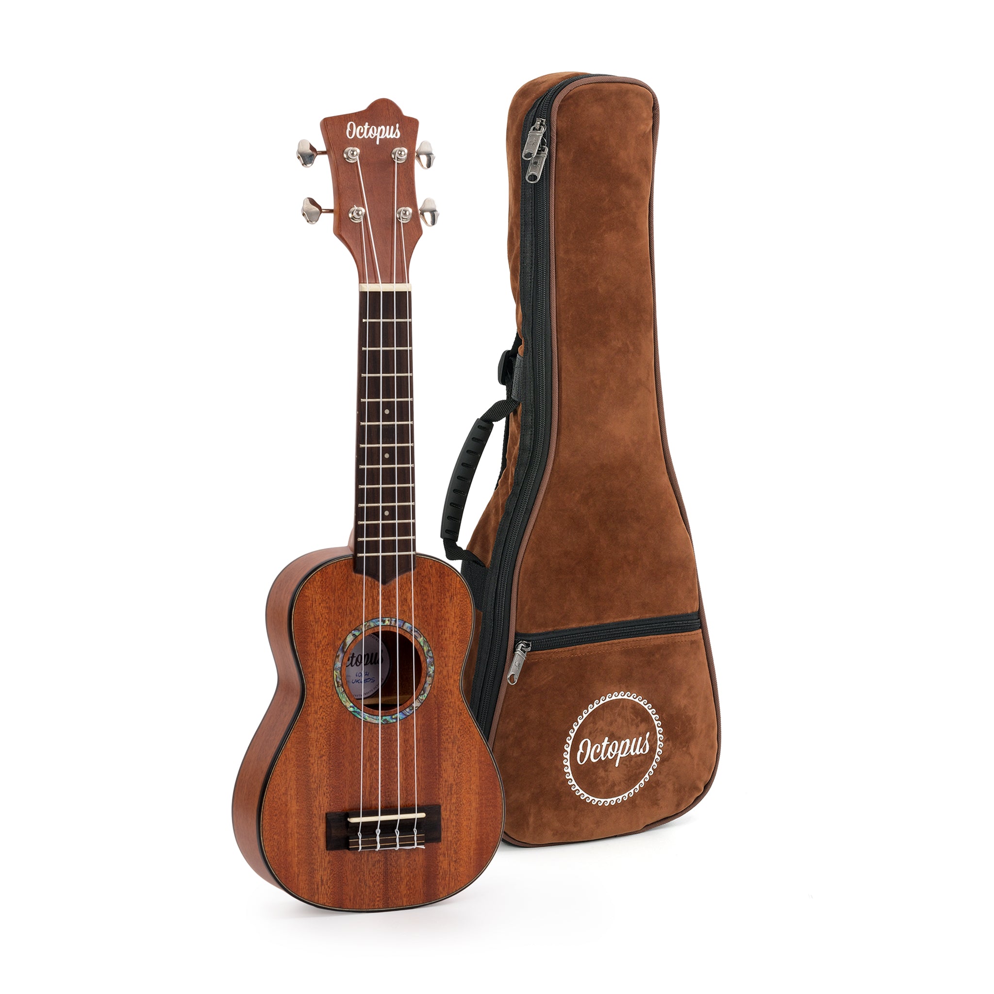 UK480S - Octopus All solid mahogany soprano ukulele A1