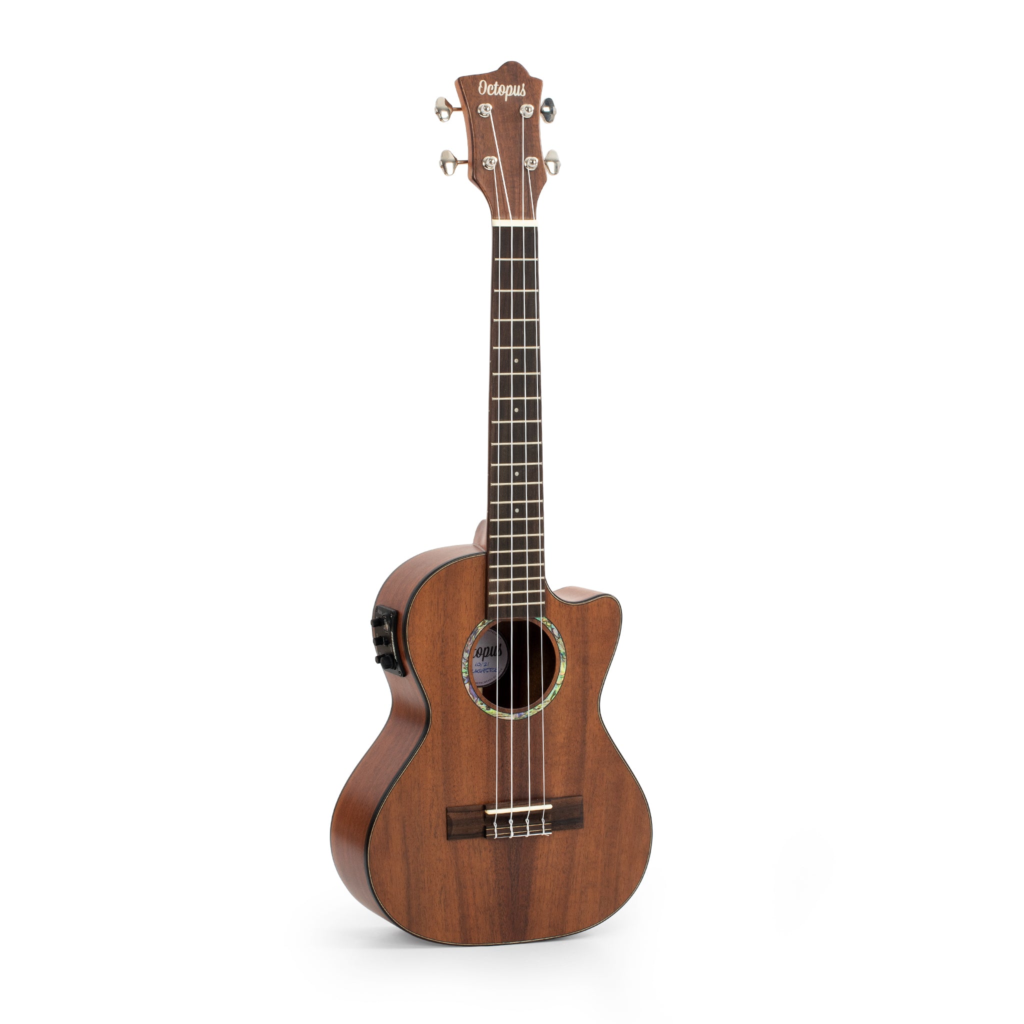 UK495TCE - Octopus All solid acacia electro-acoustic tenor ukulele A1