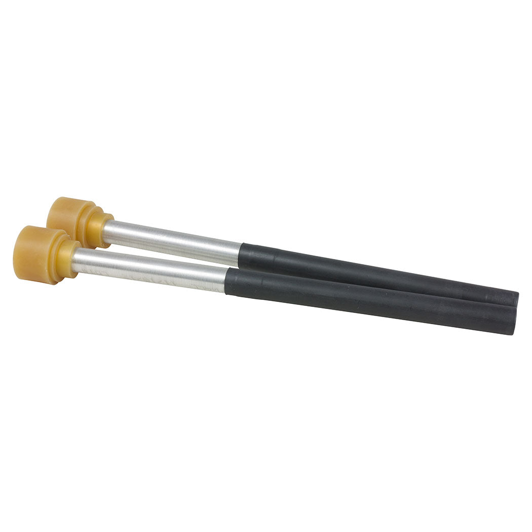 W4064 - Panyard classic aluminium cello or guitar steel pan mallets A1