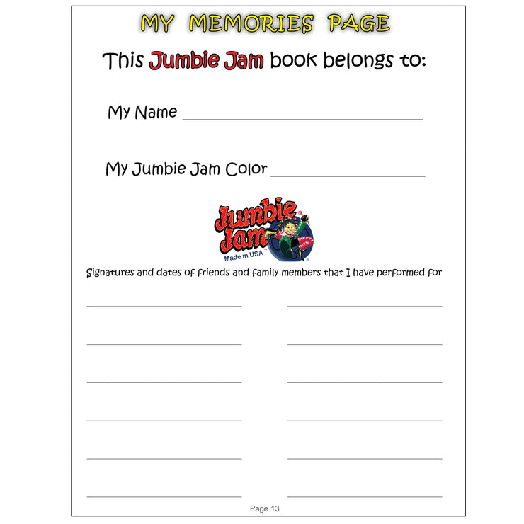 JJ5514 - Jumbie Jam - Songs by Letter Childrens Favourites for steel drum Default title