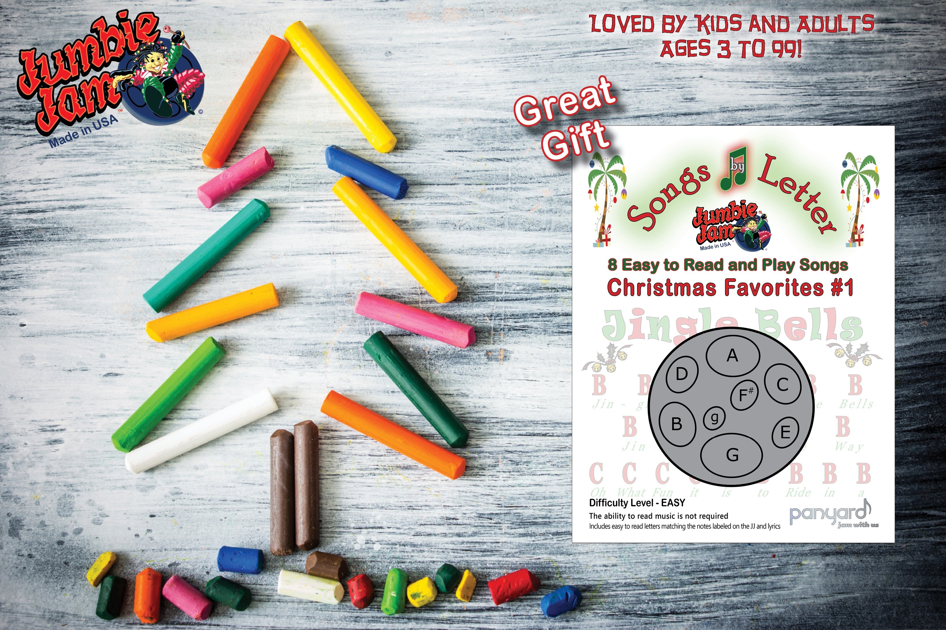 JJ5515 - Jumbie Jam - Songs by Letter Christmas Favourites for steel drum A1