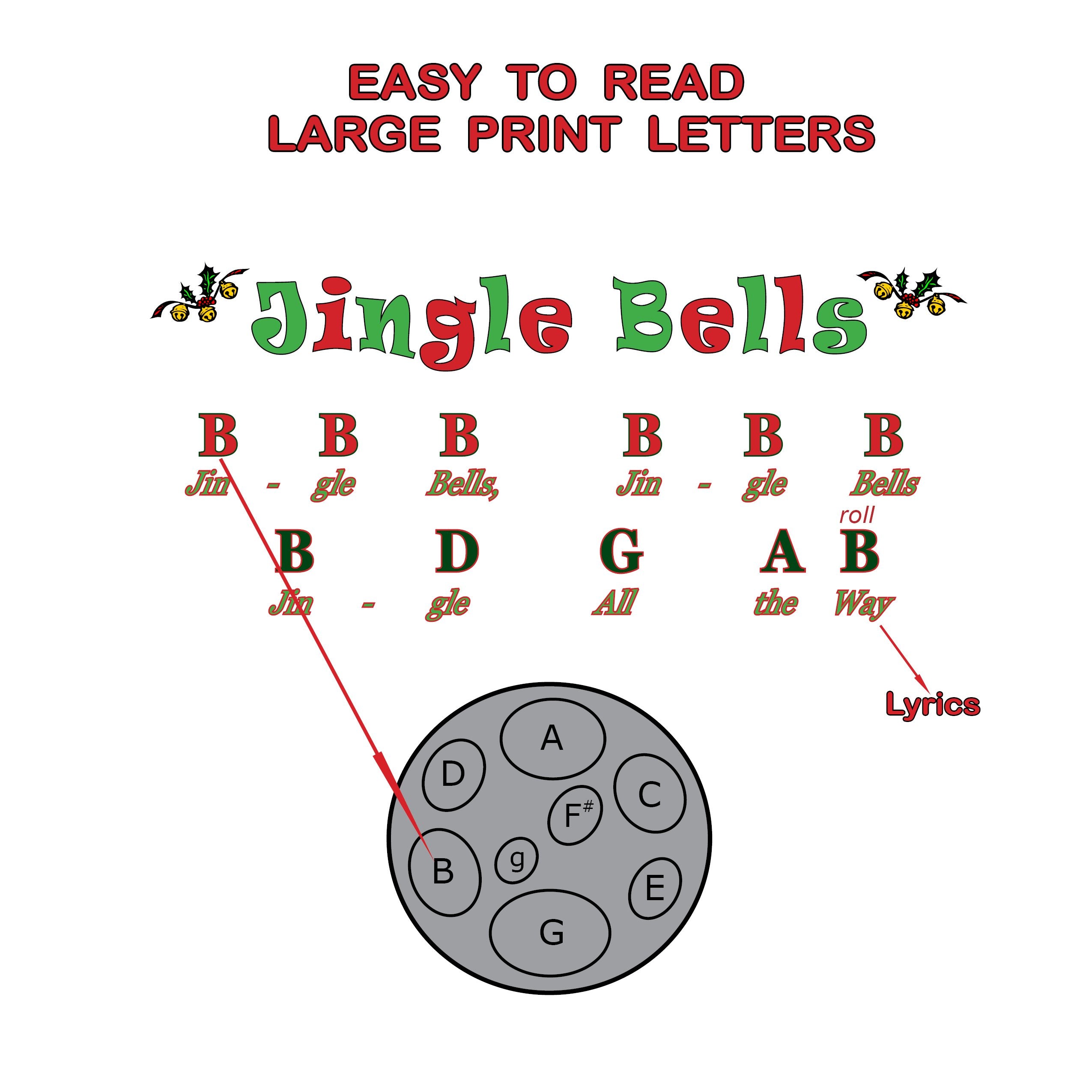 JJ5515 - Jumbie Jam - Songs by Letter Christmas Favourites for steel drum A1