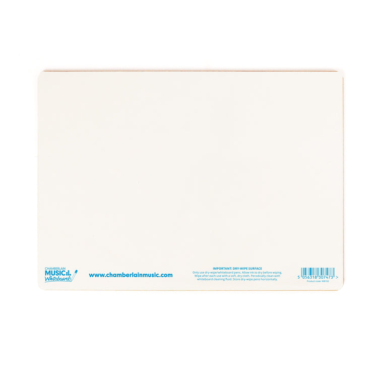 WB102-12PK - Chamberlain Music A4 mini dry-wipe whiteboard - 12 pack Default title