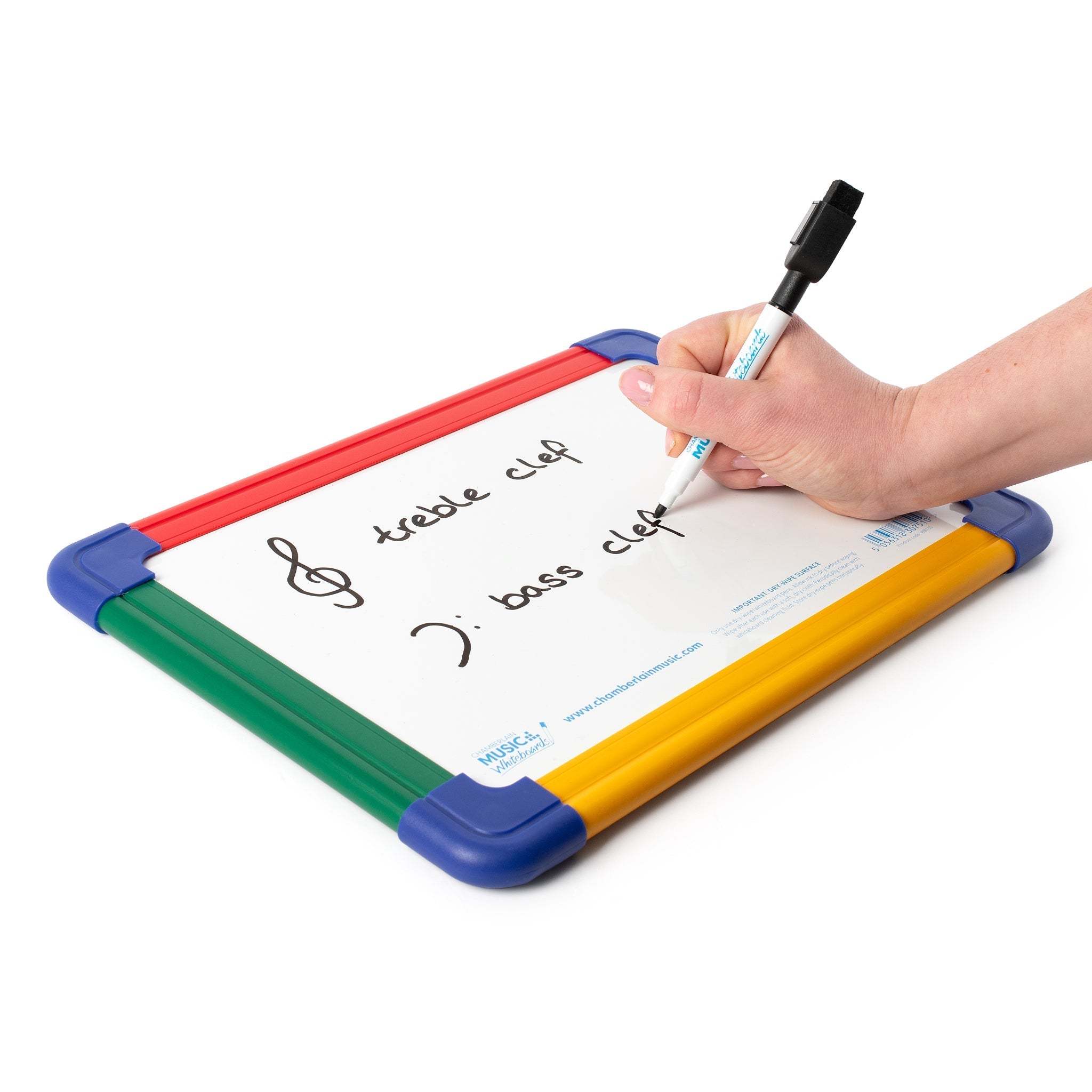 WB135-10PK - Chamberlain Music Magnetic A4 mini dry-wipe whiteboard - 10 pack A1