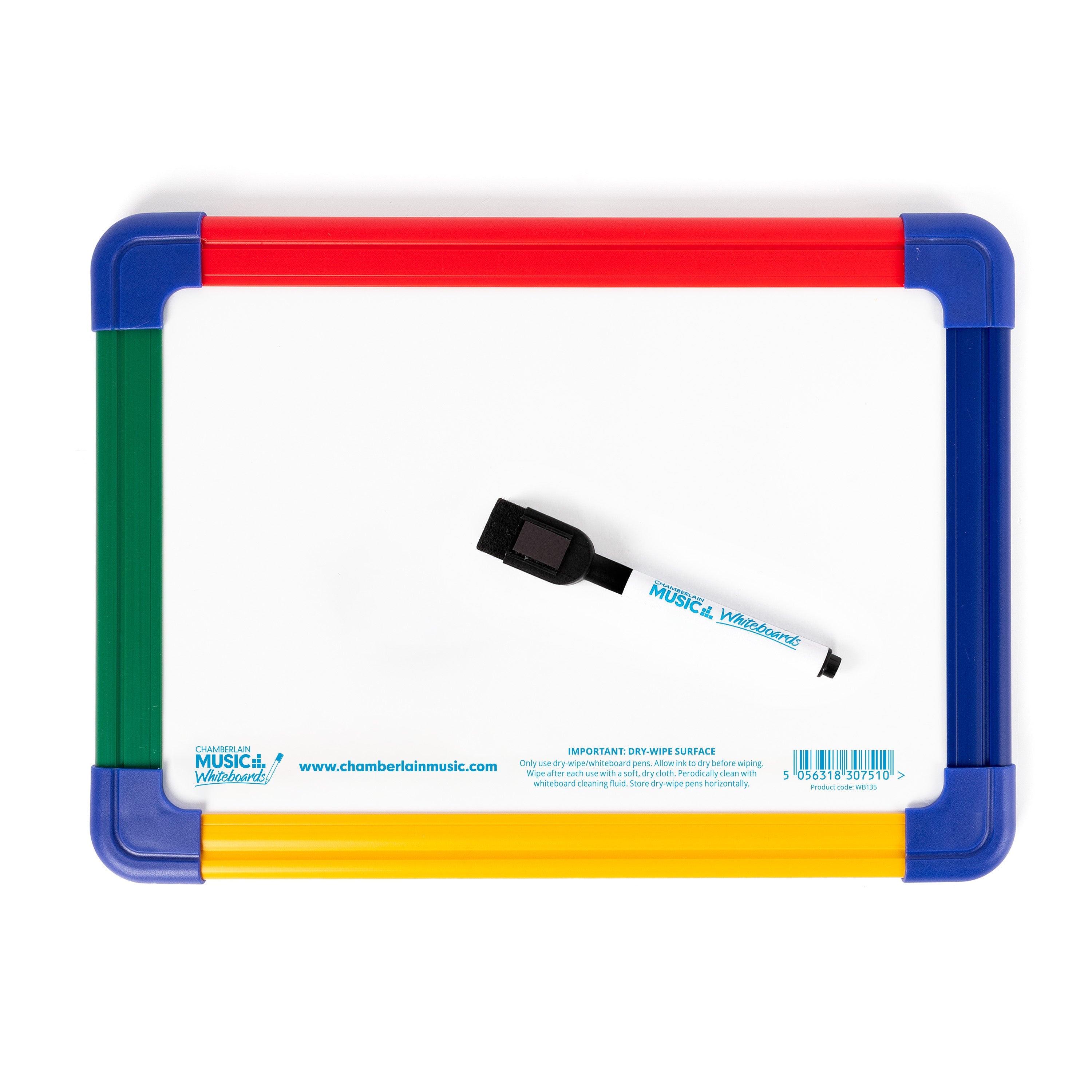WB135 - Chamberlain Music Magnetic A4 mini dry-wipe whiteboard A1