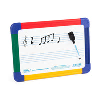 WB139-10PK - Chamberlain Music magnetic A4 dry-wipe whiteboard 2 staves - 12 pack Default title