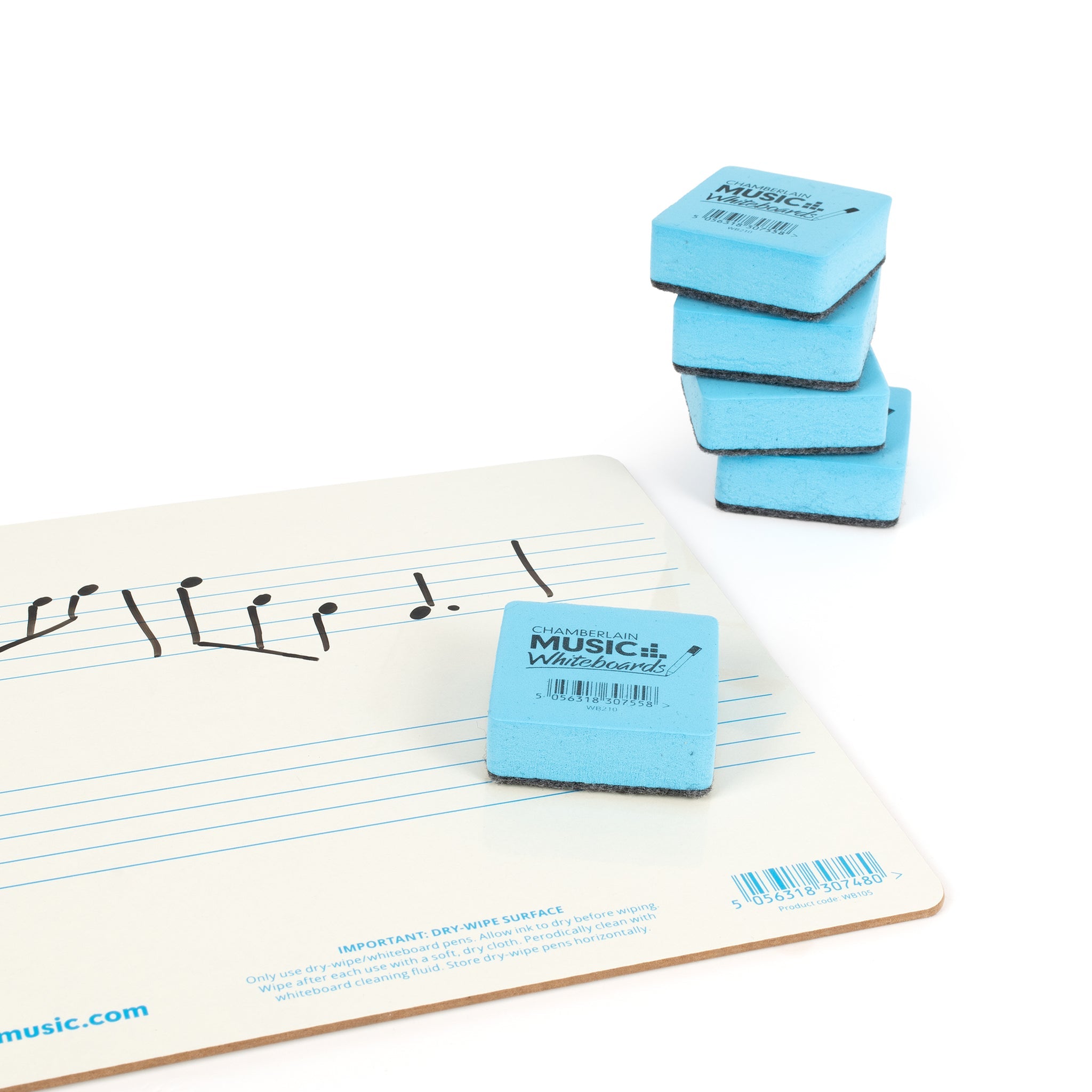 WB210-5PK,WB210 - Dry wipe whiteboard eraser pad Pack of 5 / A1