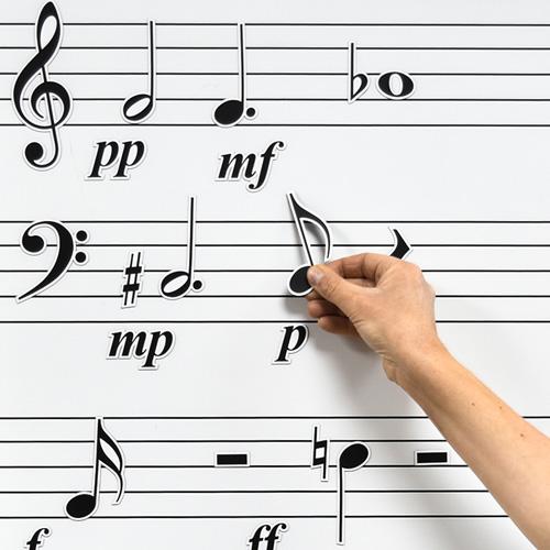 WMN-PK - Magnetic symbols 1 - short, long notes, rests, clefs and dynamics A1
