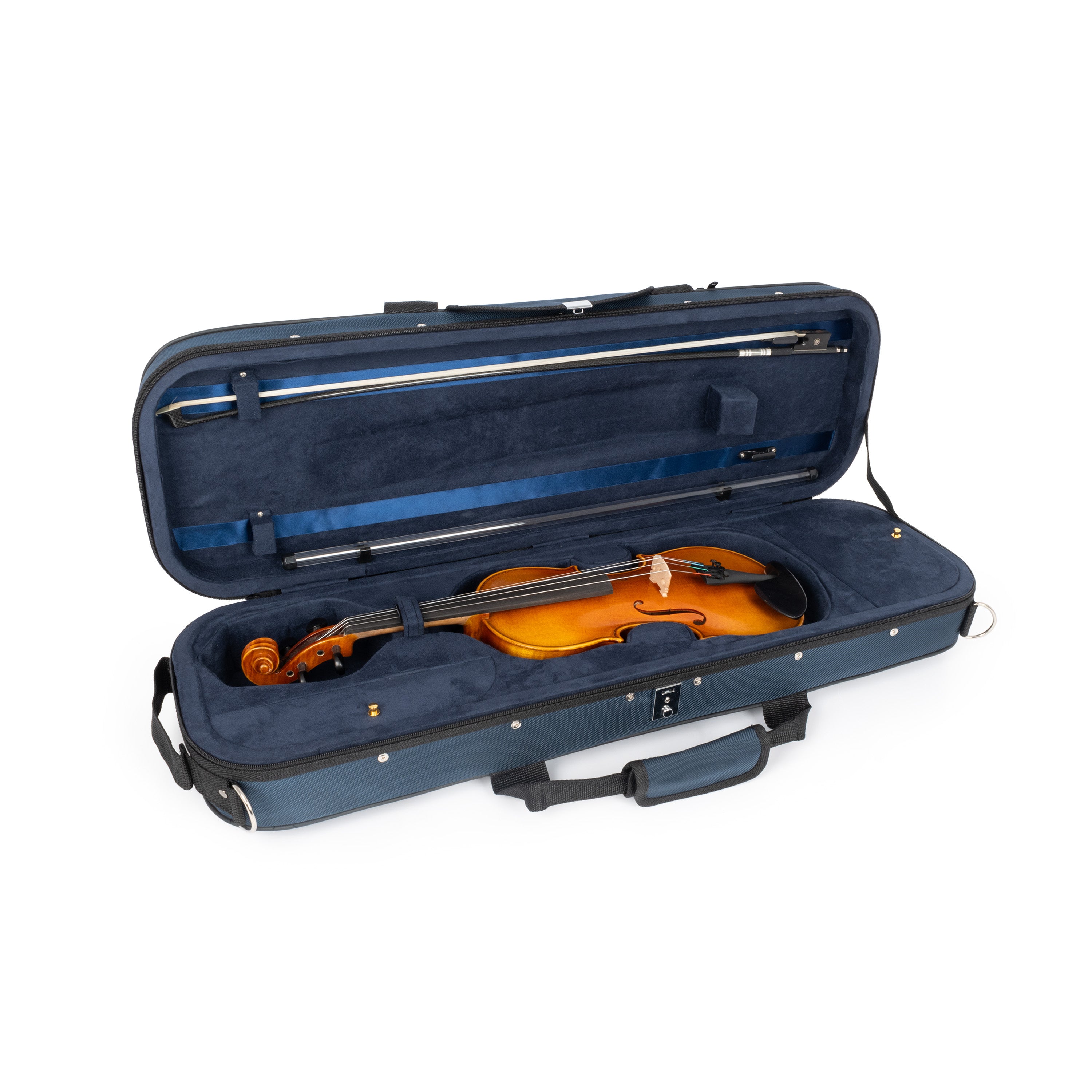 43VL44-640 - Tom & Will Classic 4/4 full size violin gig case Navy / A1