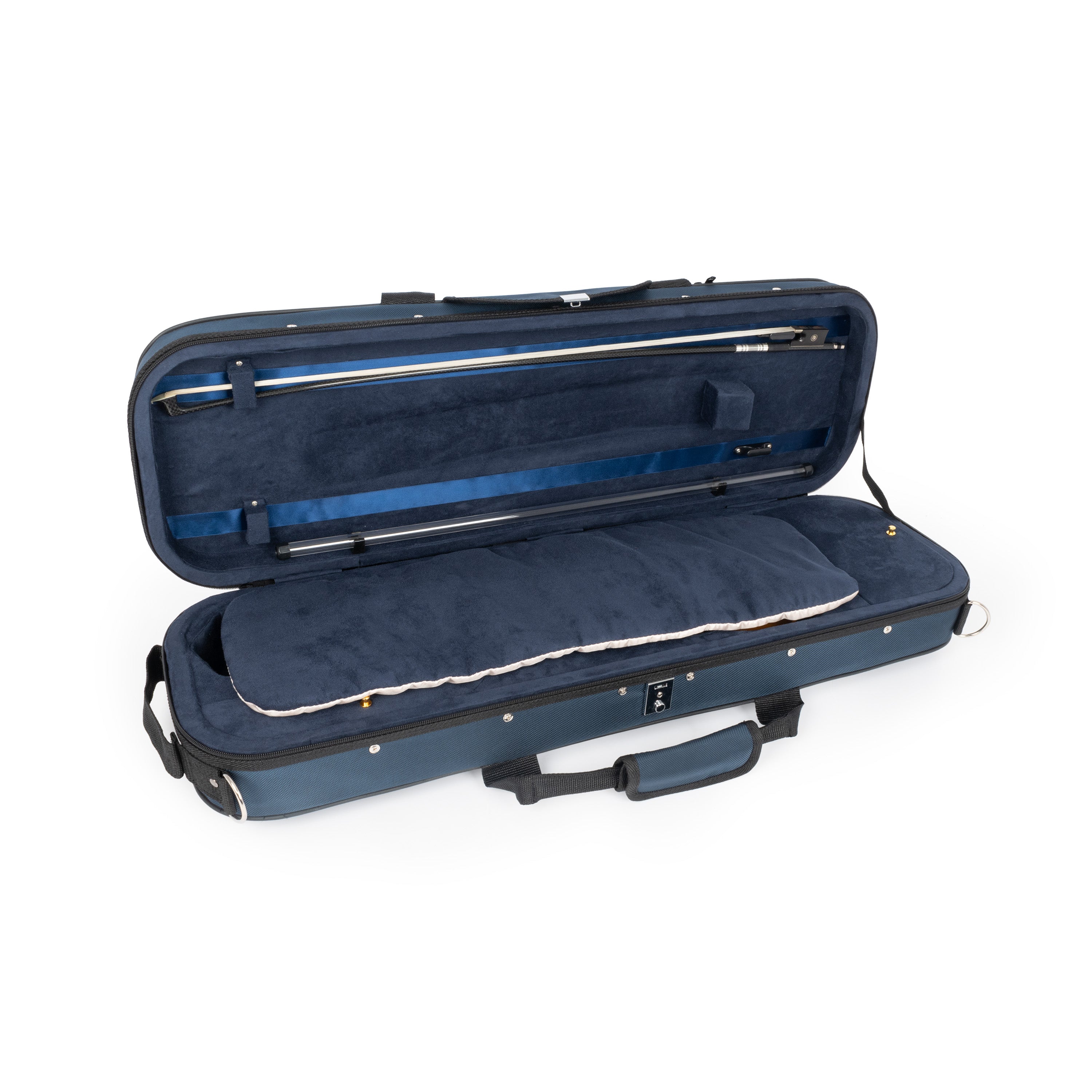 43VL44-640 - Tom & Will Classic 4/4 full size violin gig case Navy / A1