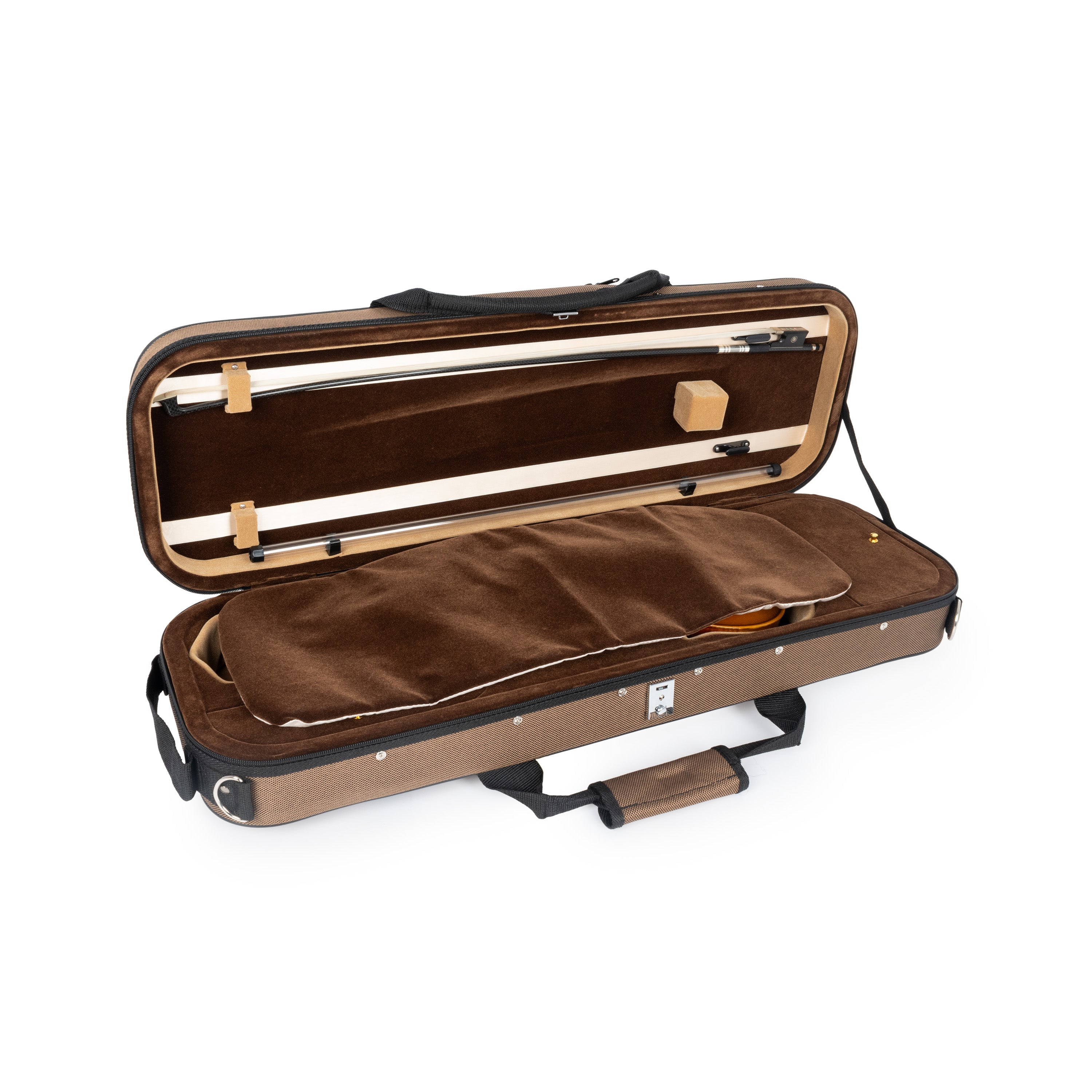 43VL44-680 - Tom & Will Classic 4/4 full size violin gig case Chestnut brown / A1