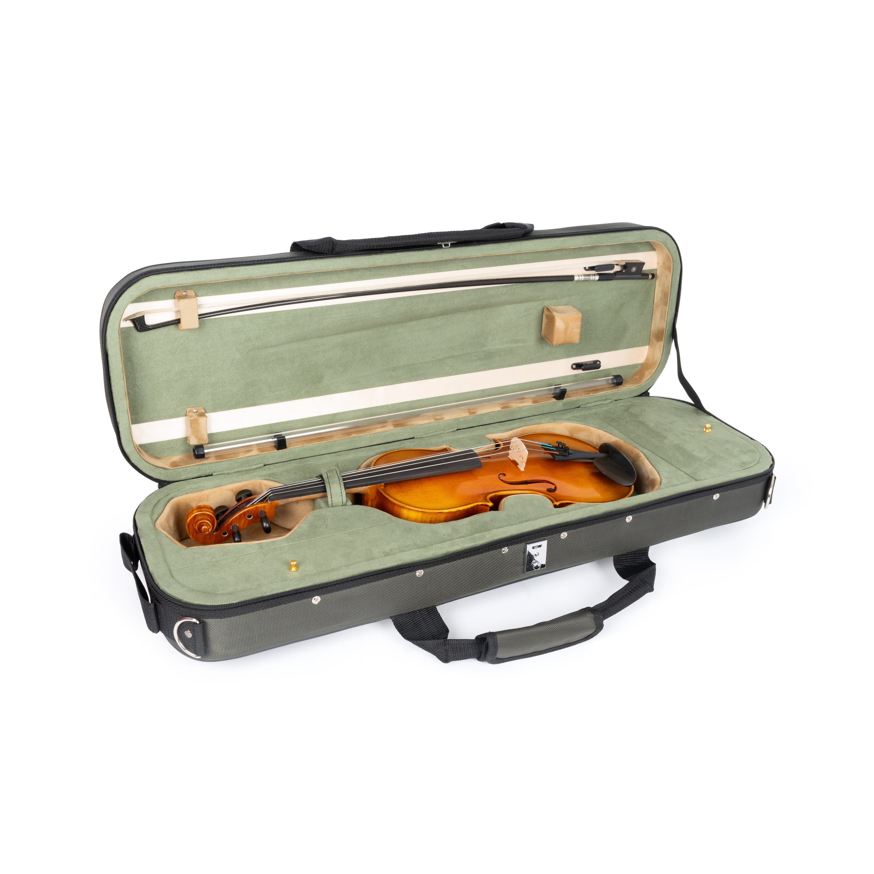 43VL44-670 - Tom & Will Classic 4/4 full size violin gig case Olive / A1