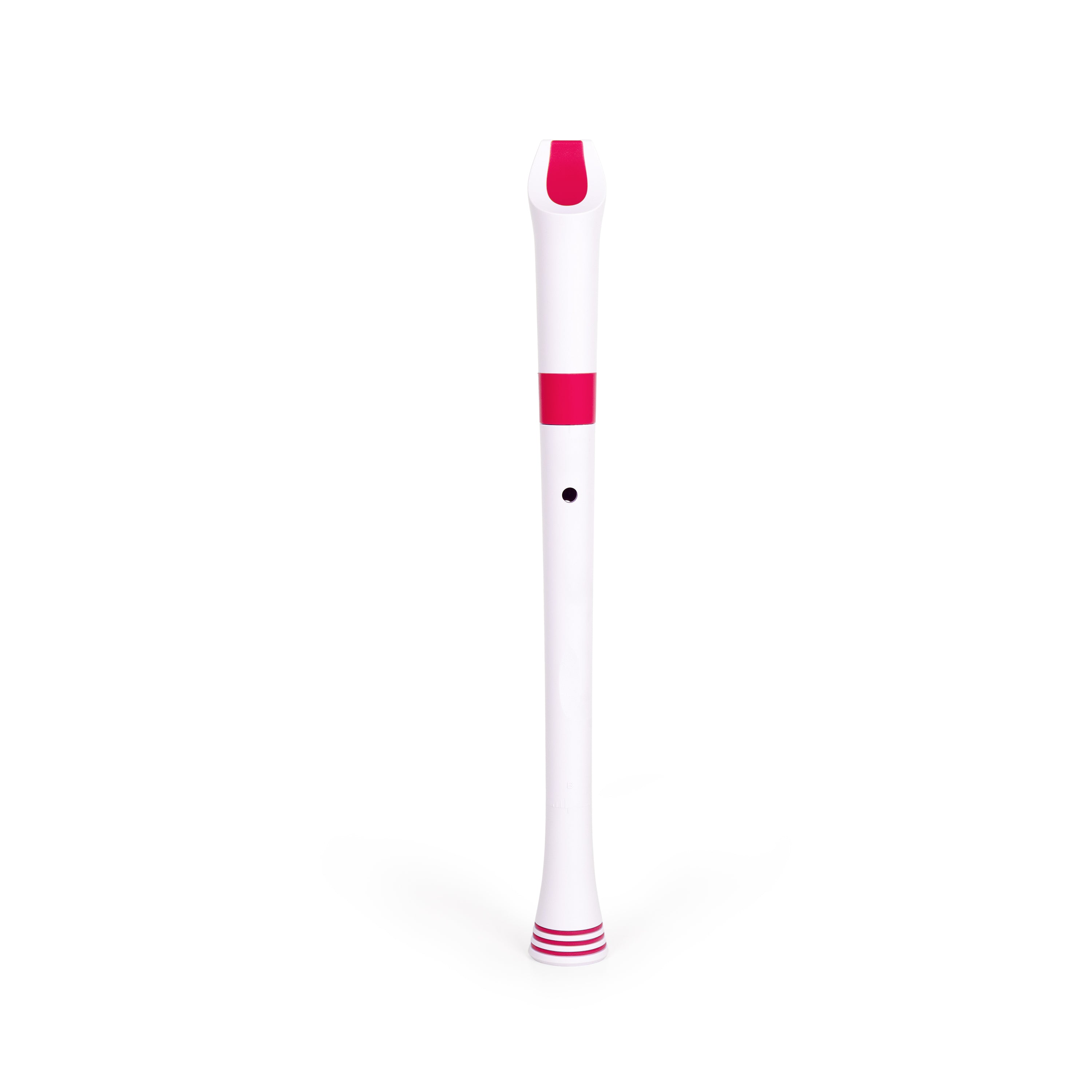 Nuvo descant recorder - White with pink trim image 3