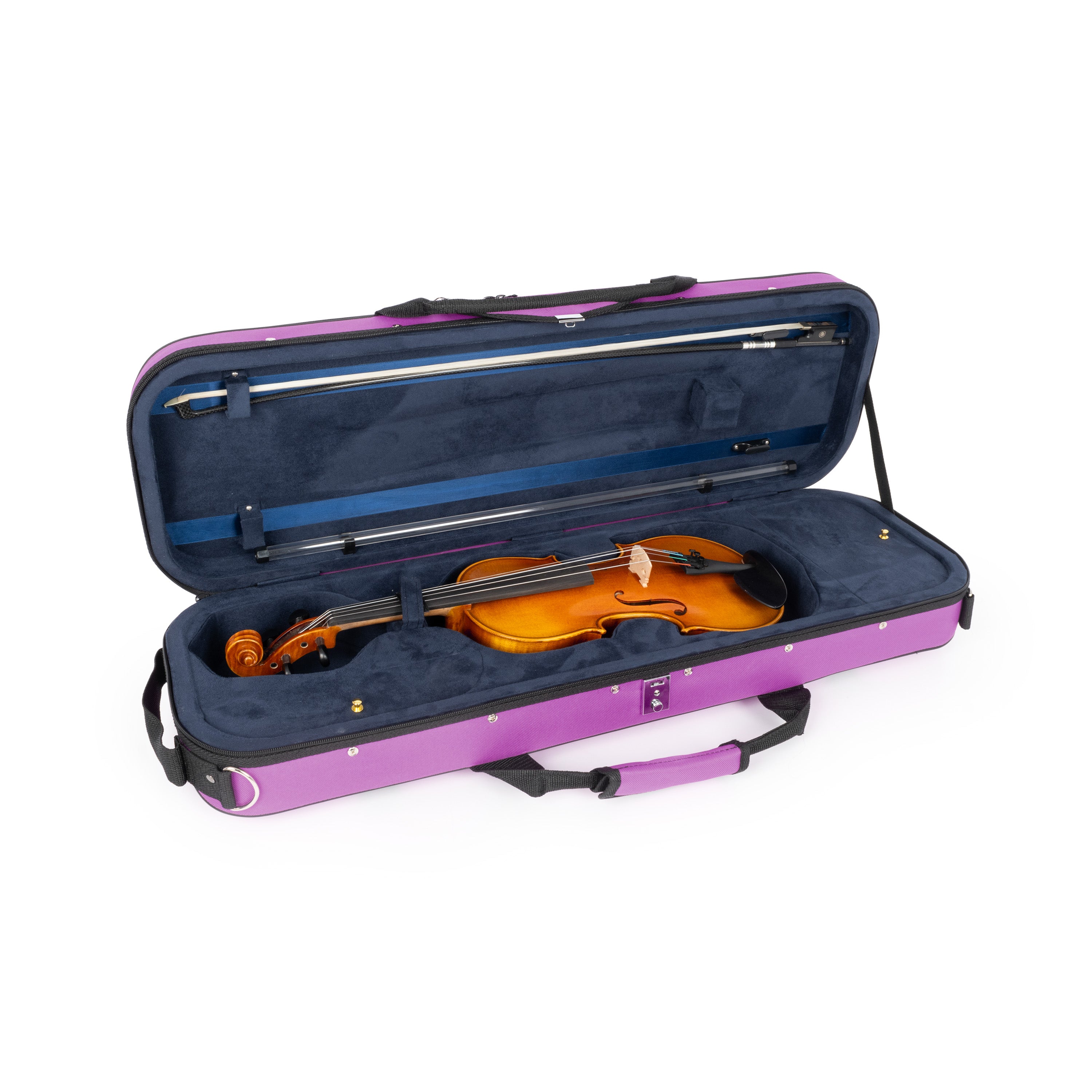 43VL44-610 - Tom & Will Classic 4/4 full size violin gig case Deep purple / A1