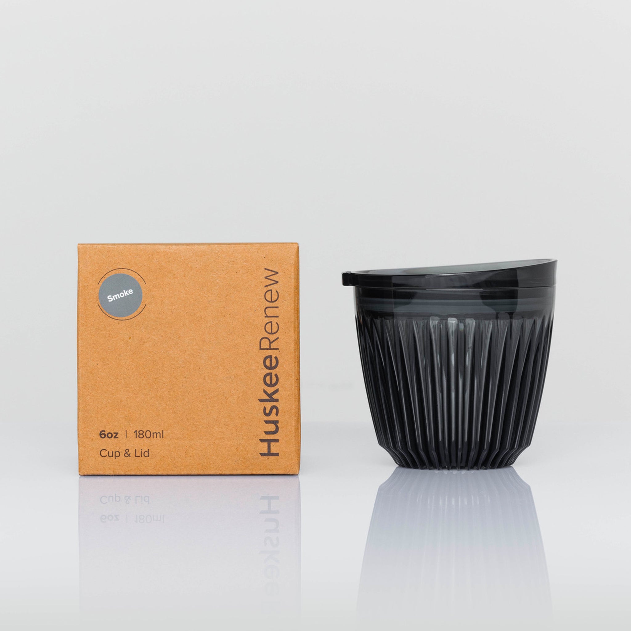 HT06PK01-R - 6oz HuskeeRenew Cup with Lid Smoke / A1